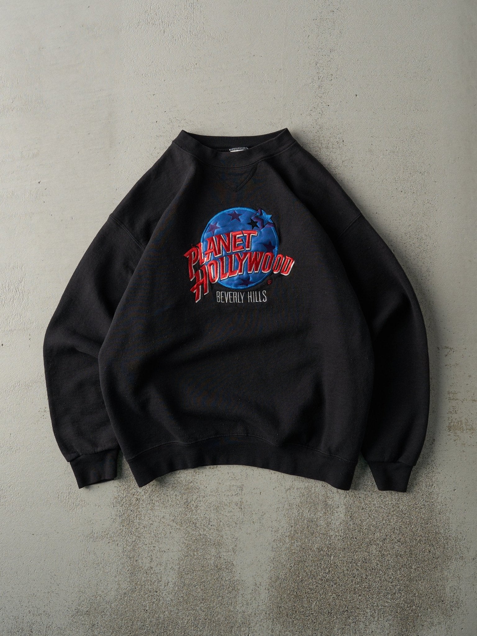 Vintage 90s Black Planet Hollywood Beverly Hills Crewneck (M)