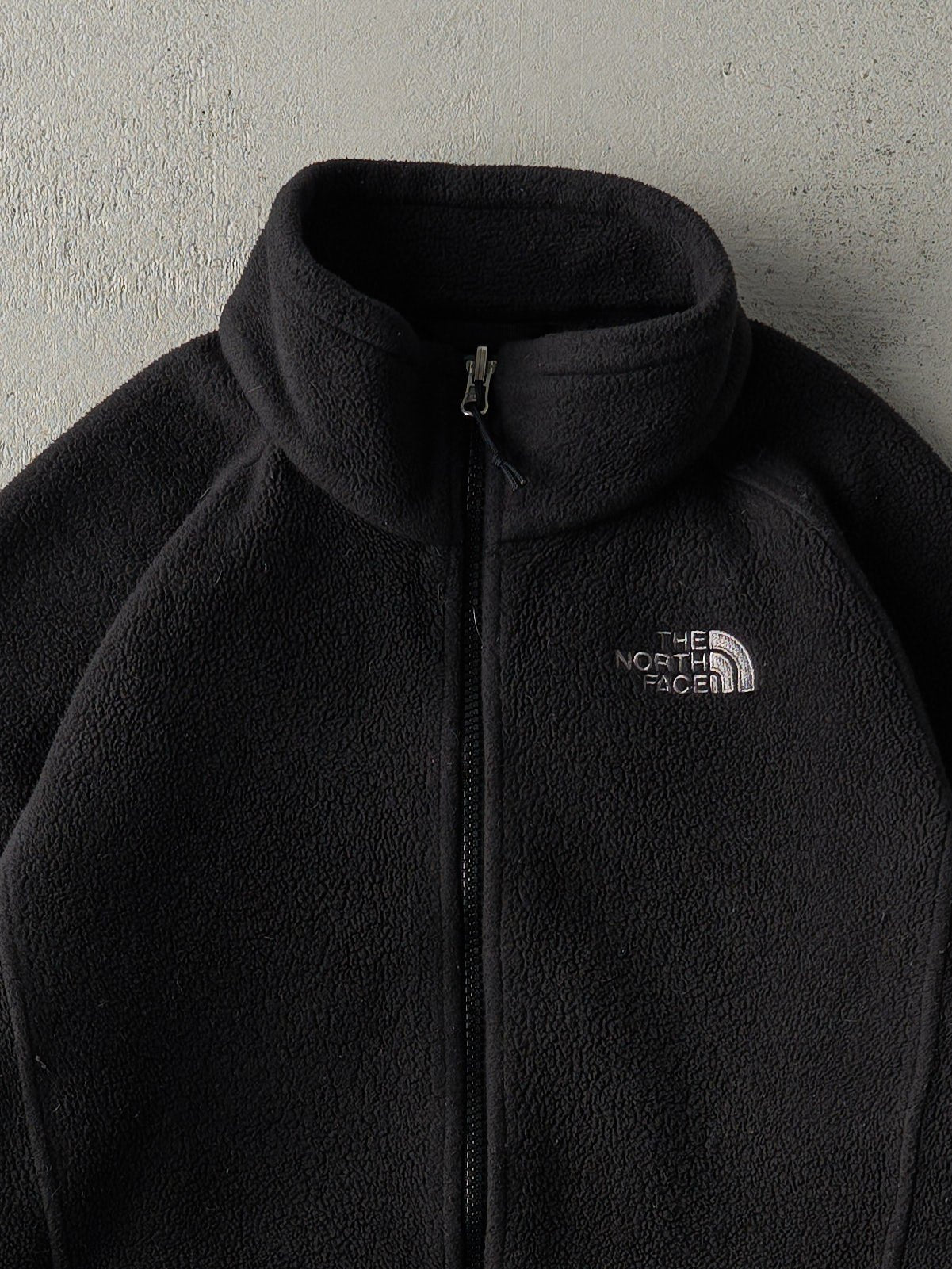 Vintage Y2K Faded Black The North Face Zip Up Fleece Sweater (M)