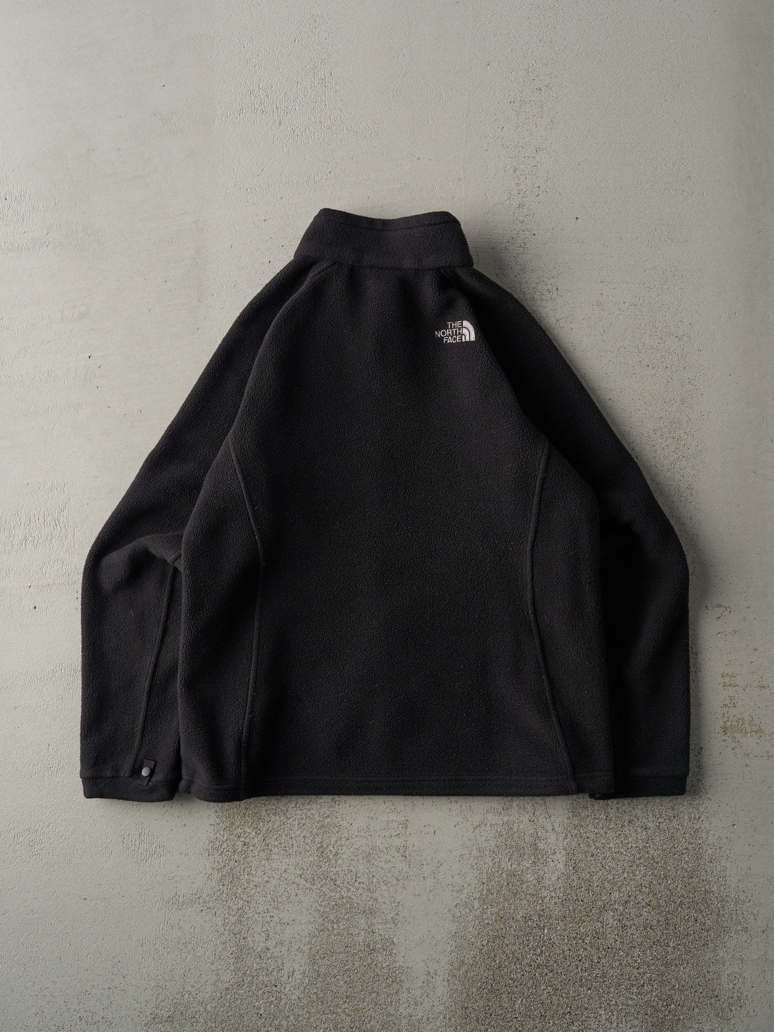 Vintage Y2K Faded Black The North Face Zip Up Fleece Sweater (M)