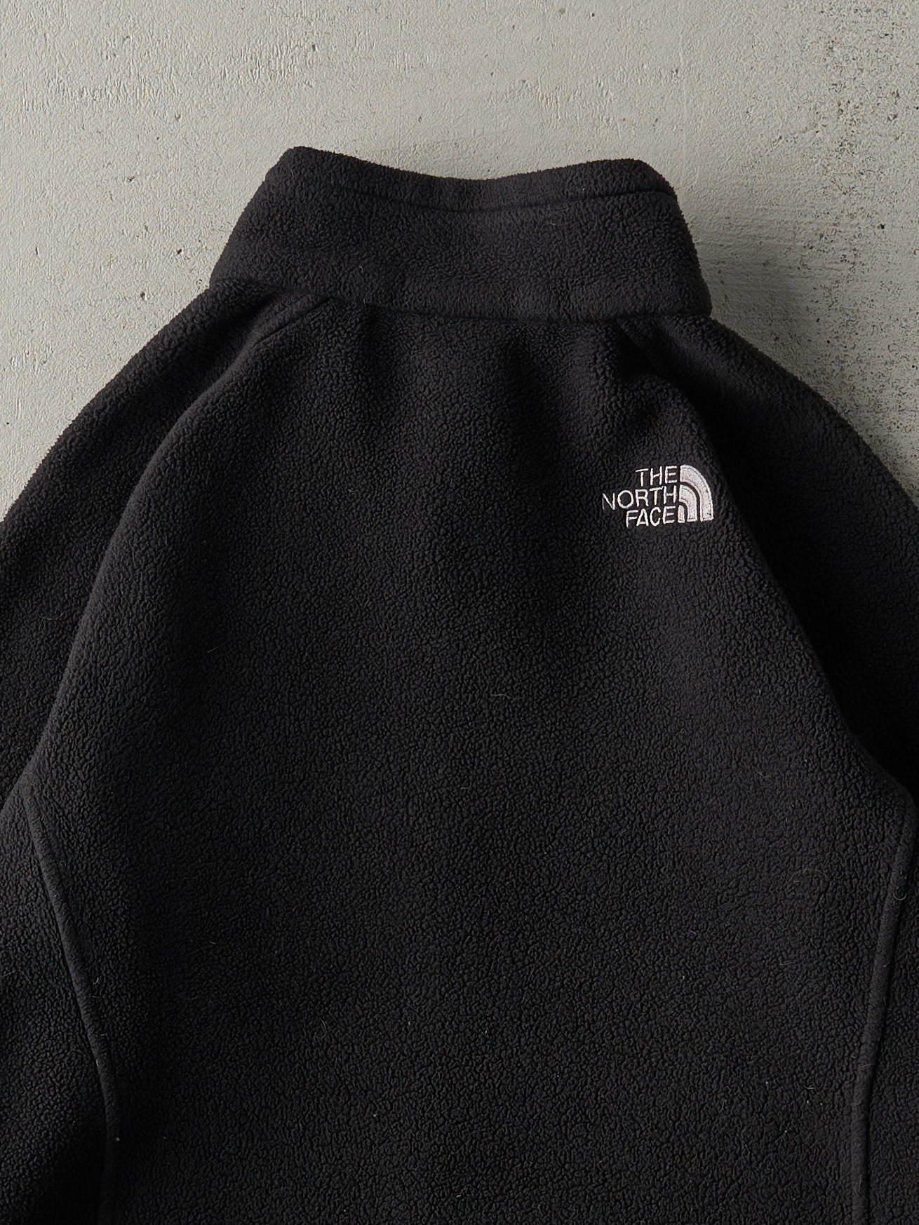 Vintage Y2K Faded Black The North Face Zip Up Fleece Sweater (M)