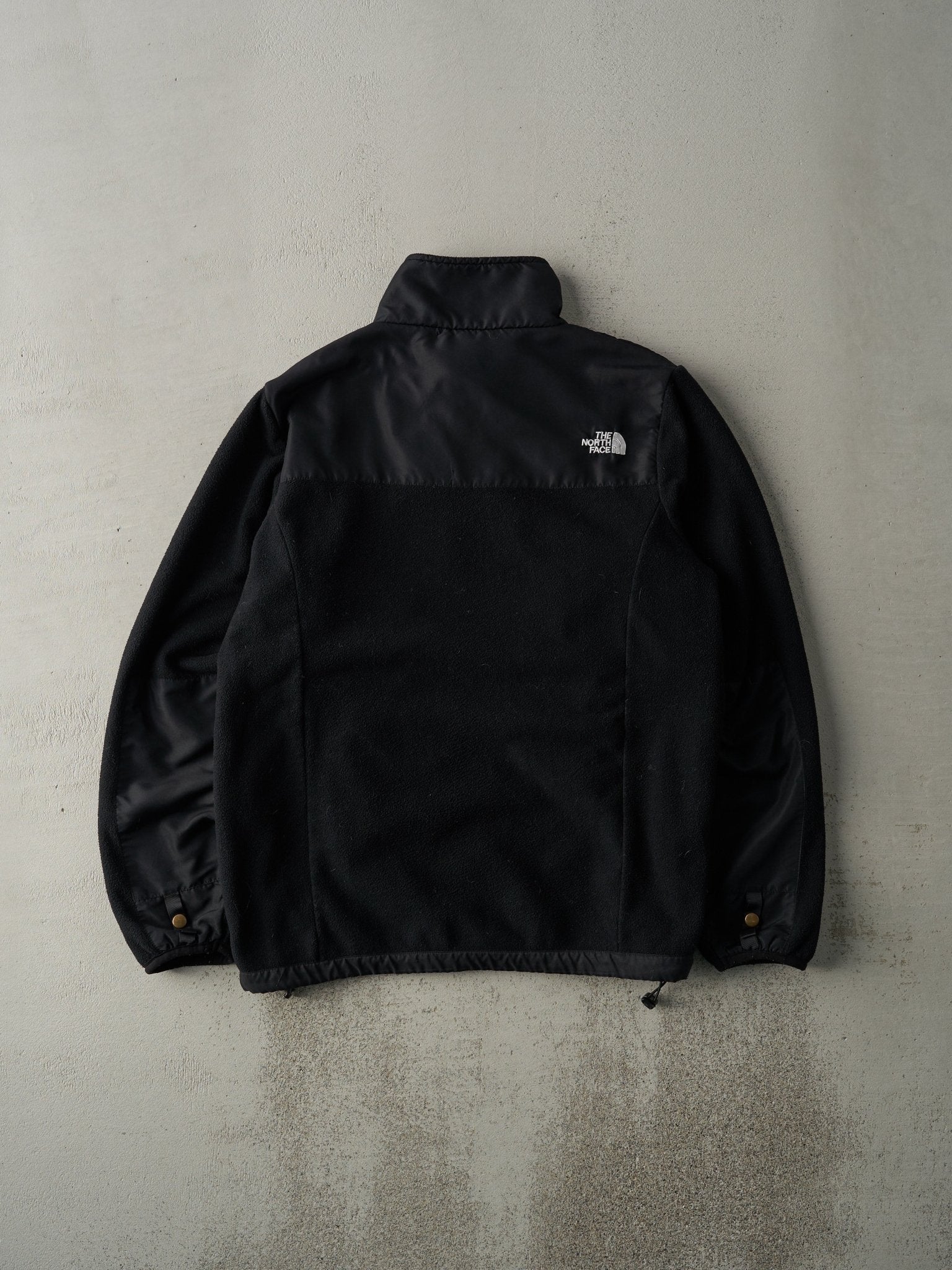 Vintage 90s Black The North Face Zip Up Fleece Jacket (S/M)