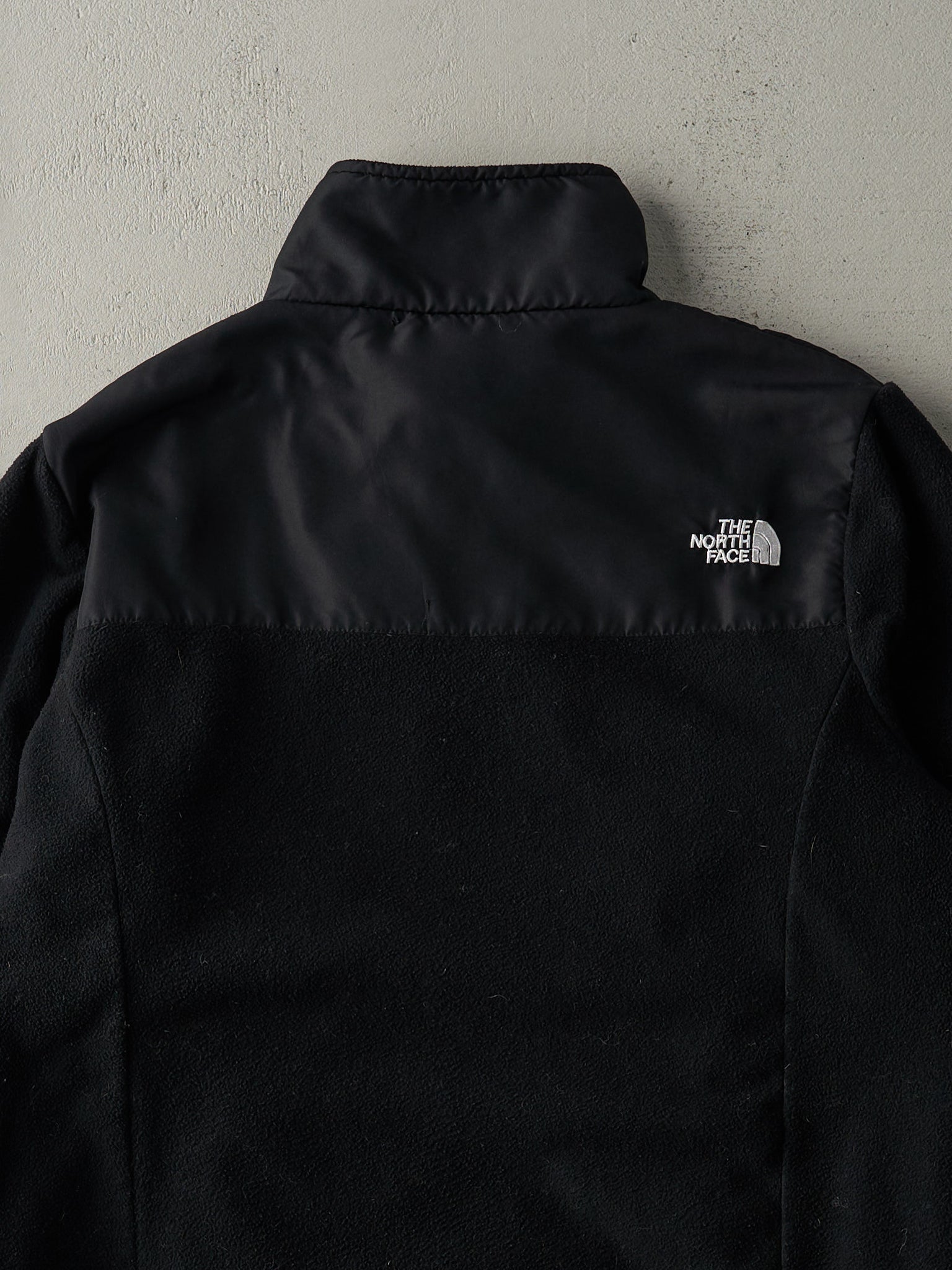 Vintage 90s Black The North Face Zip Up Fleece Jacket (S/M)