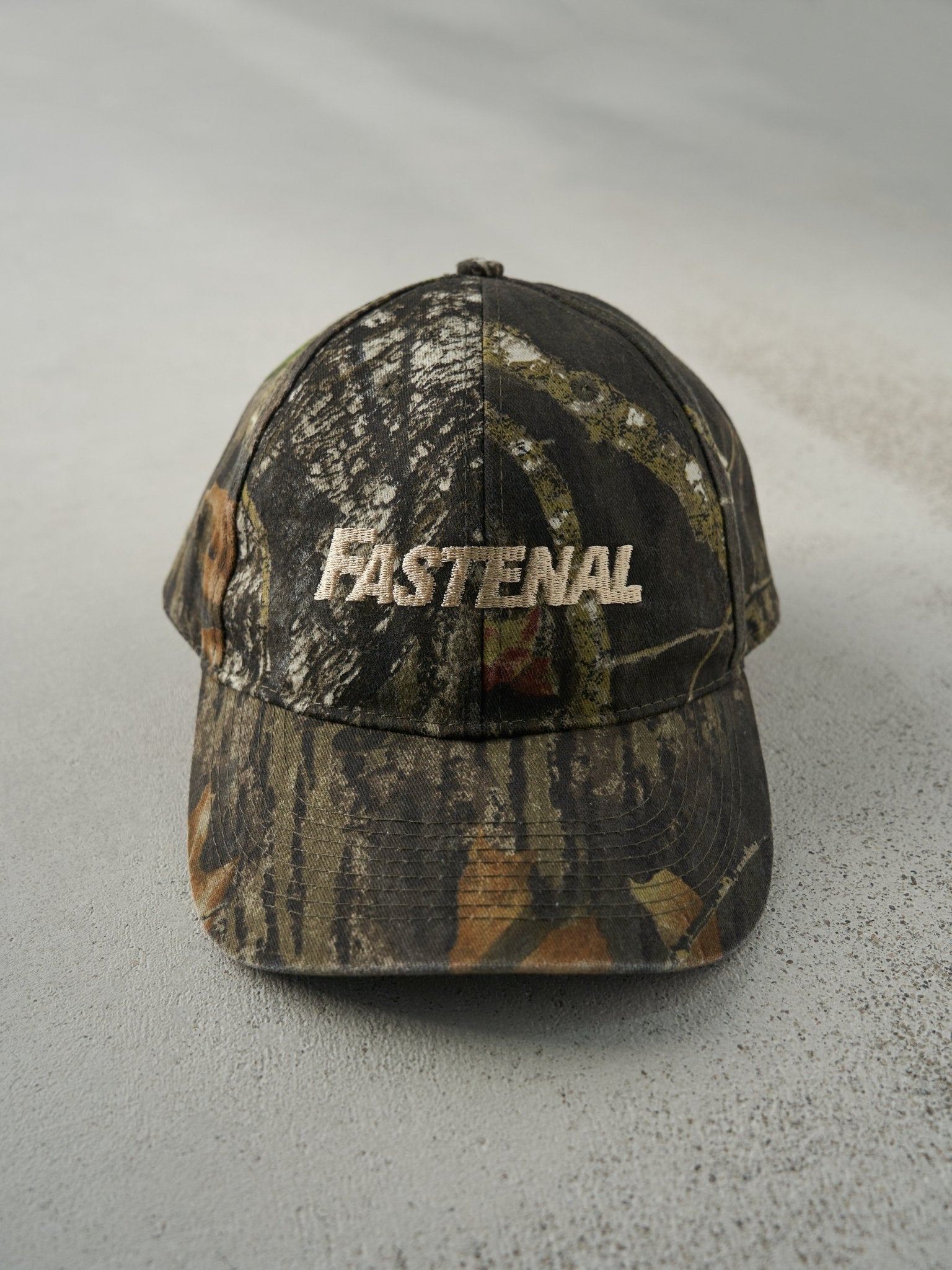 Vintage Y2K Camo Fastenal Embroidered Velcro Hat