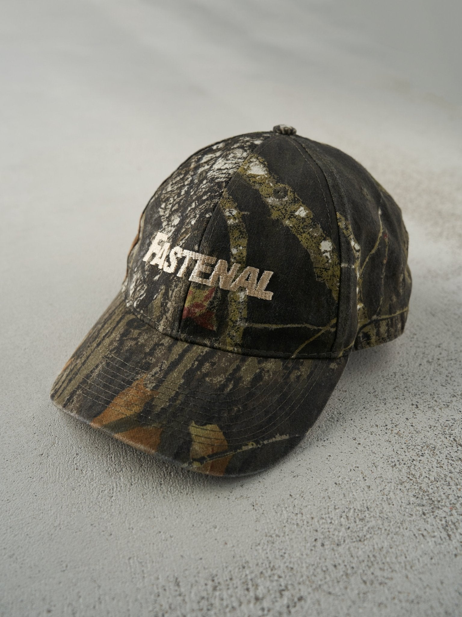 Vintage Y2K Camo Fastenal Embroidered Velcro Hat