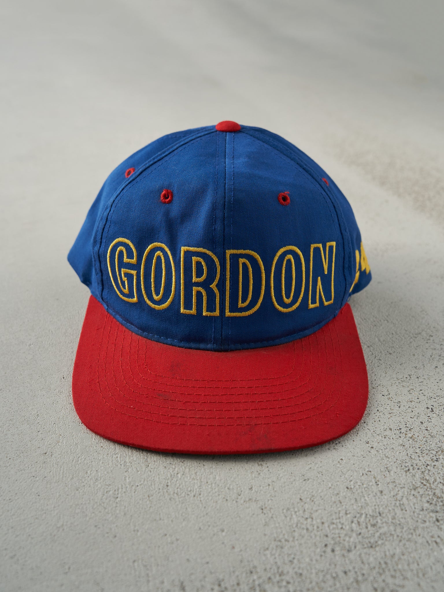 Vintage 90s Blue & Red Jeff Gordon Nascar Snapback Hat