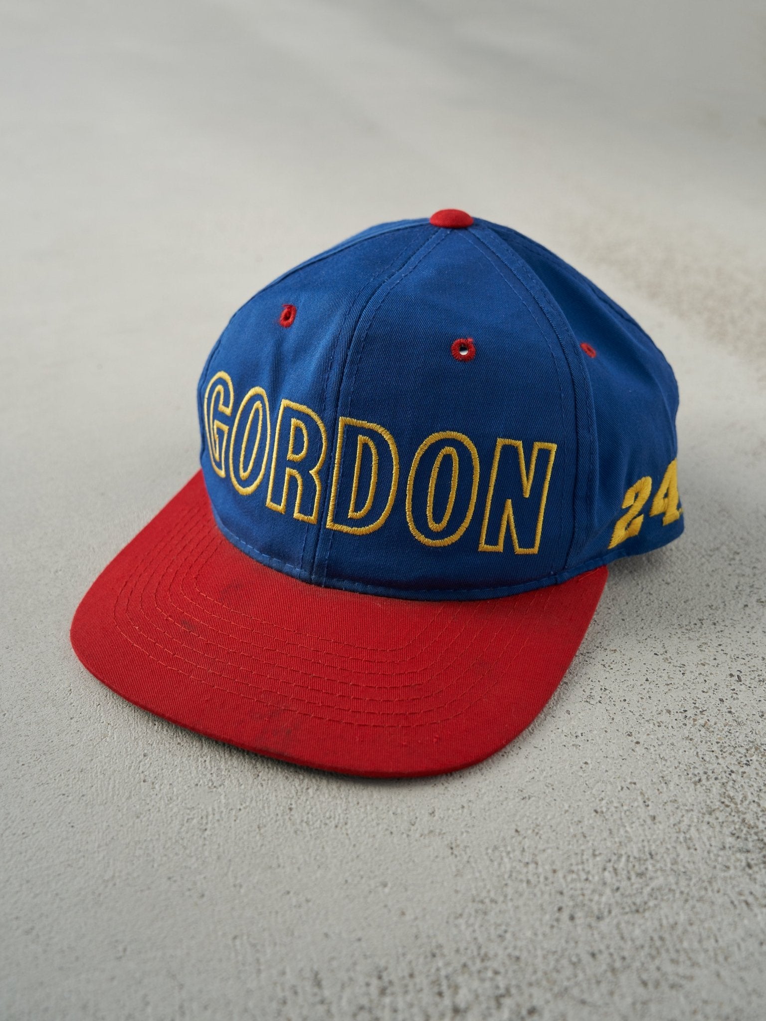 Vintage 90s Blue & Red Jeff Gordon Nascar Snapback Hat