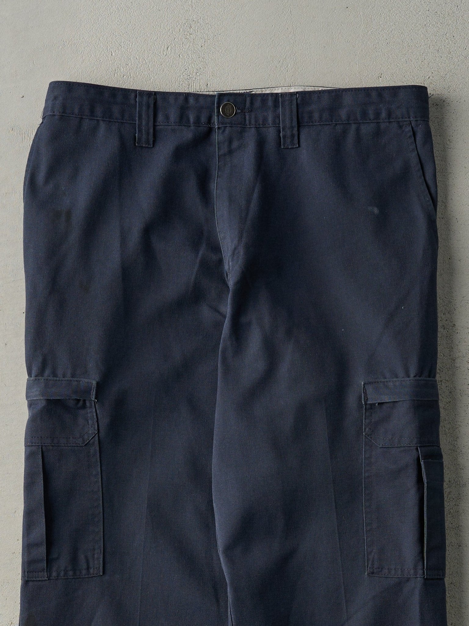 Vintage 90s Navy Blue Dickies Cargo Work Pants (34x29.5)