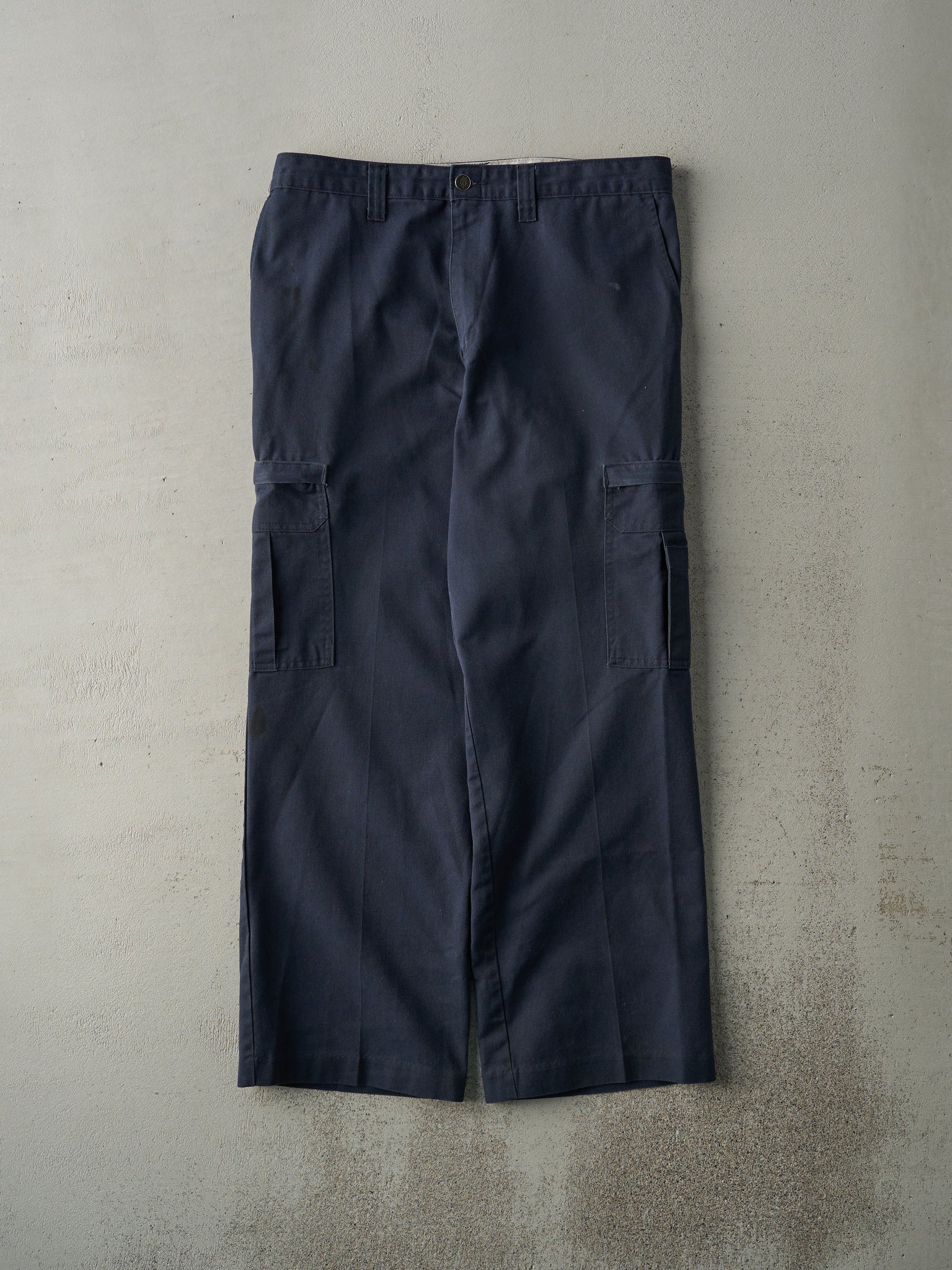 Vintage 90s Navy Blue Dickies Cargo Work Pants (34x29.5)