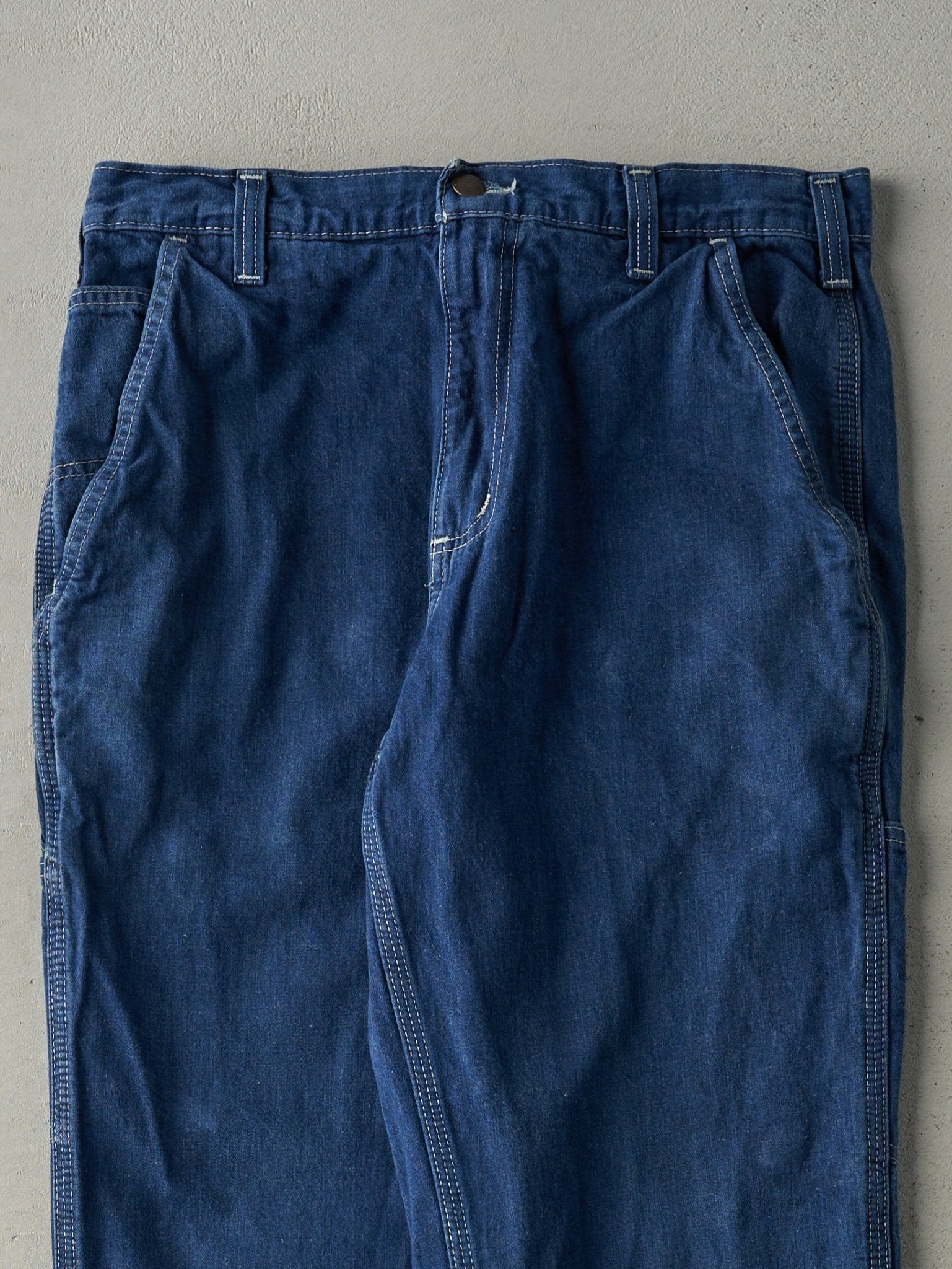 Vintage Y2K Dark Wash Carhartt Workwear Jeans (33x32.5)