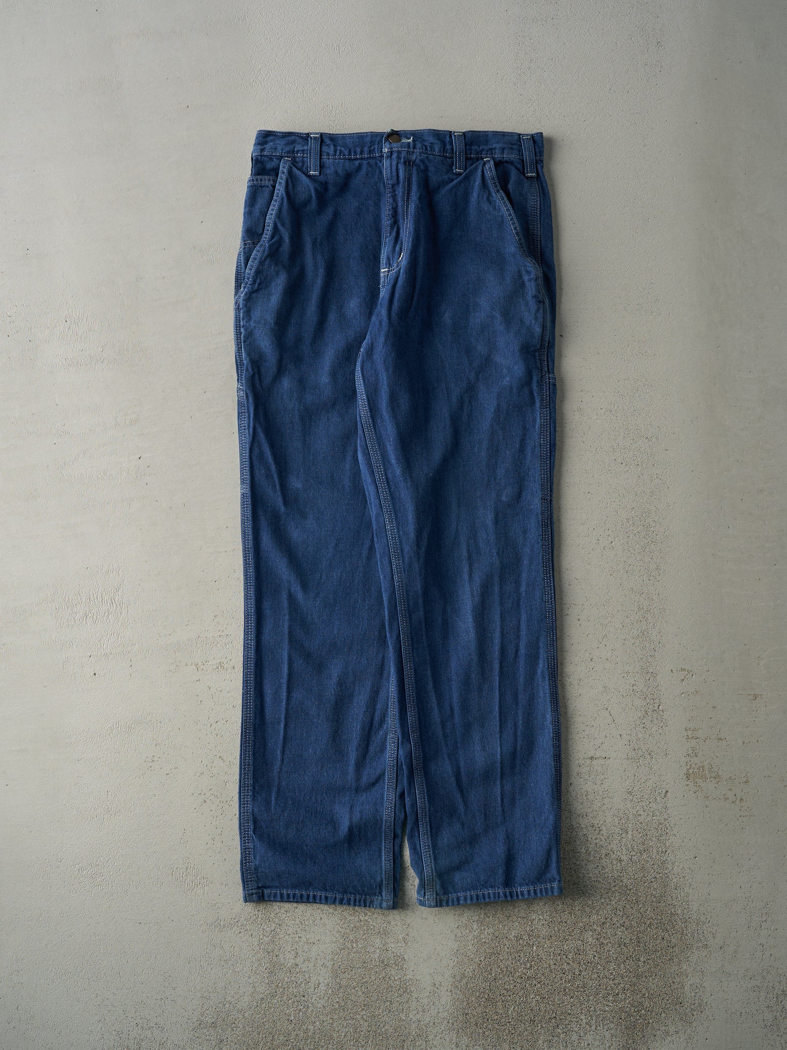 Vintage Y2K Dark Wash Carhartt Workwear Jeans (33x32.5)