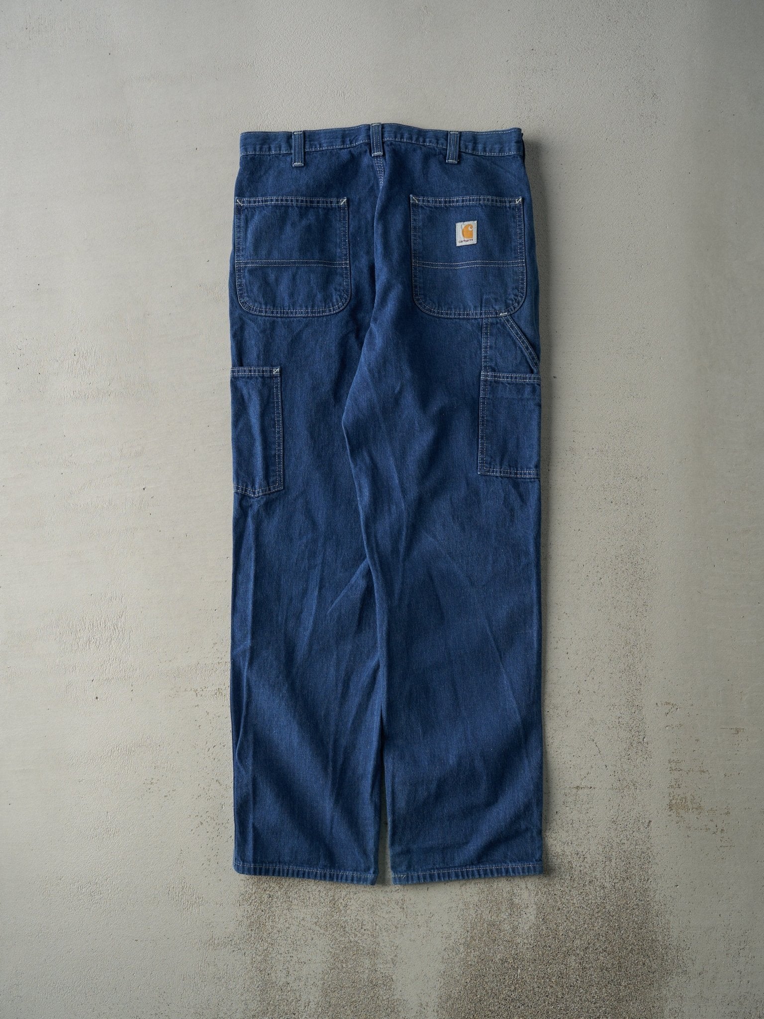 Vintage Y2K Dark Wash Carhartt Workwear Jeans (33x32.5)