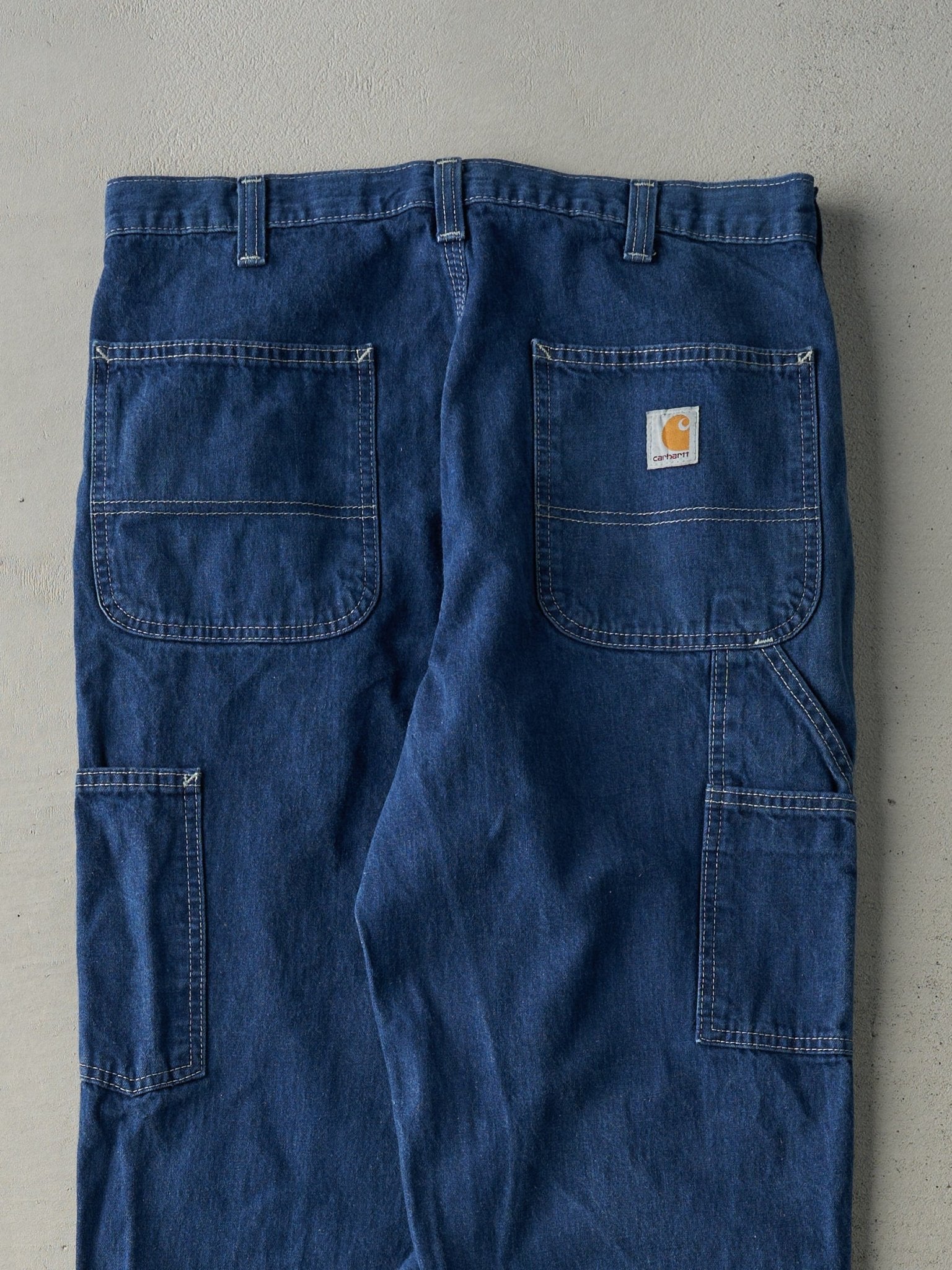 Vintage Y2K Dark Wash Carhartt Workwear Jeans (33x32.5)