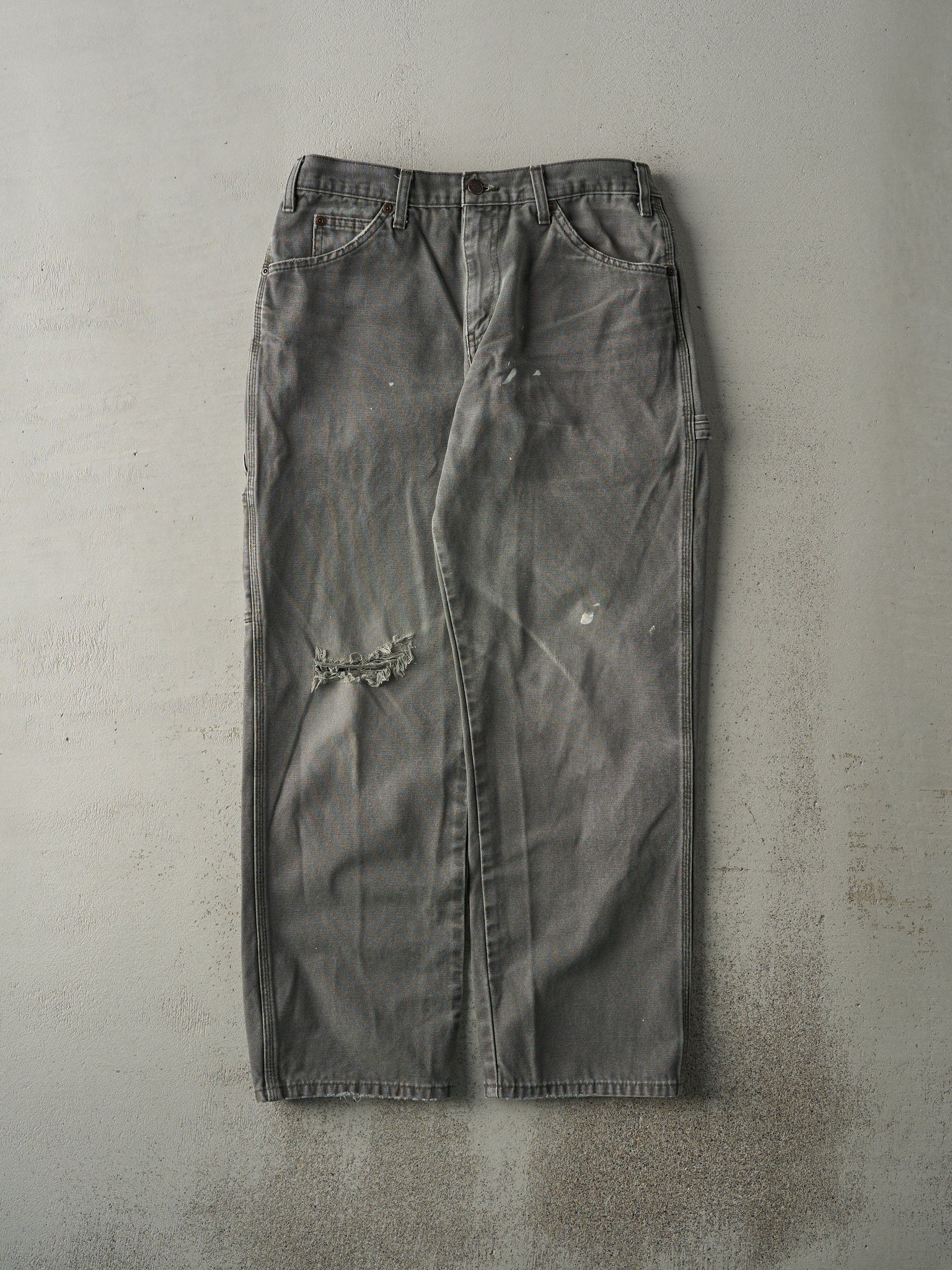 Vintage 90s Washed Green Dickies Carpenter Pants (31x29)