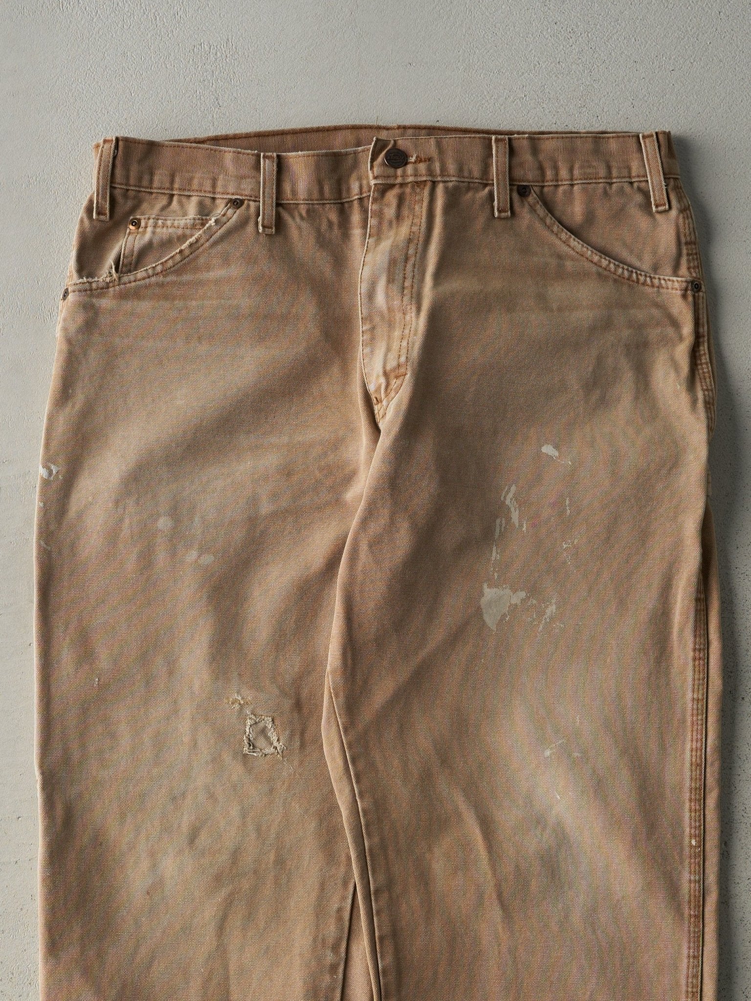 Vintage 90s Beige Dickies Carpenter Pants (35x32.5)