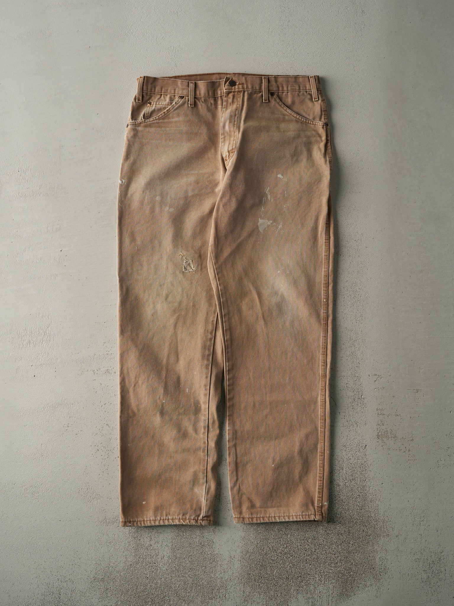 Vintage 90s Beige Dickies Carpenter Pants (35x32.5)