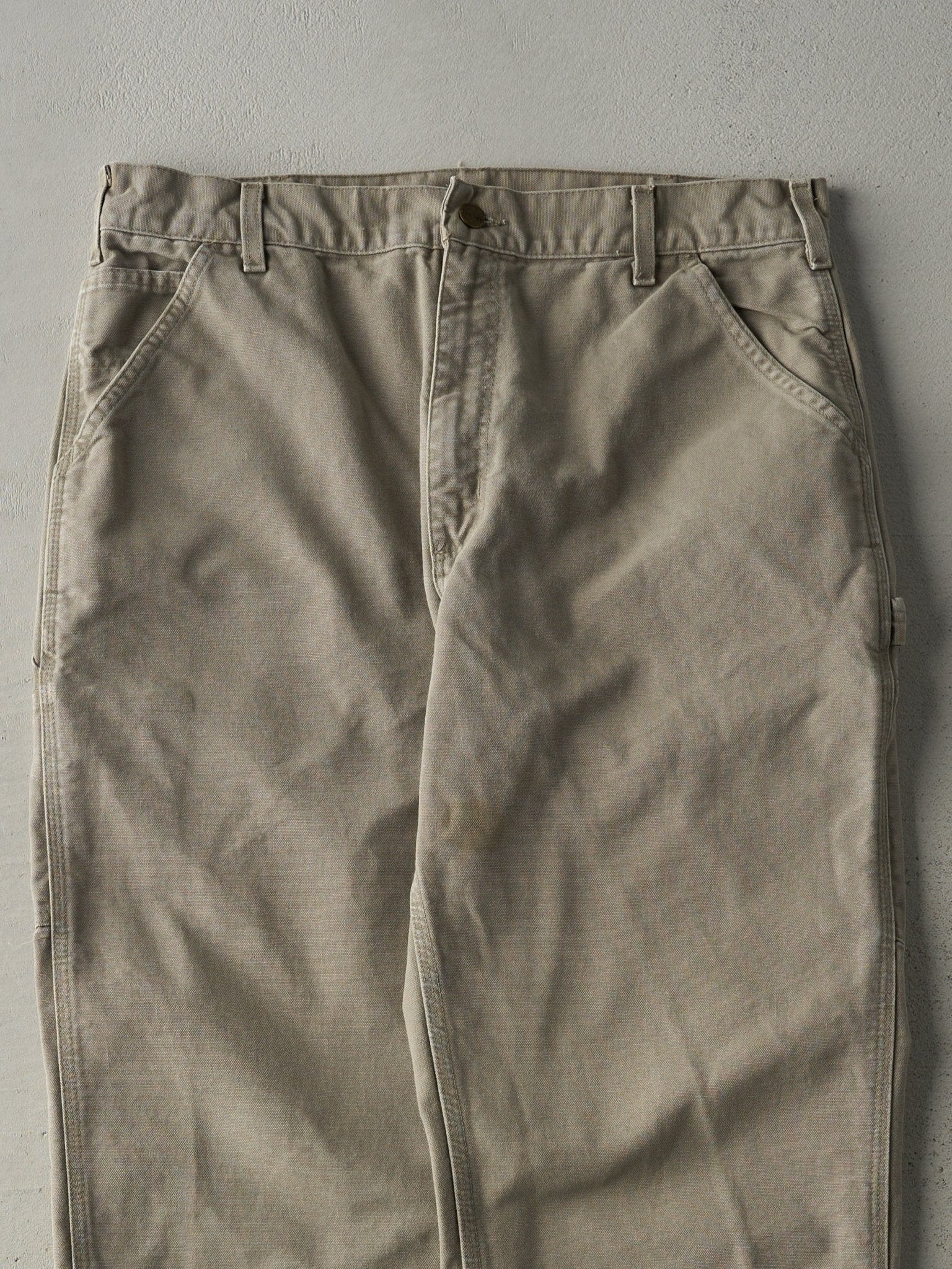 Vintage Y2K Beige Carhartt Carpenter Pants (34x32)