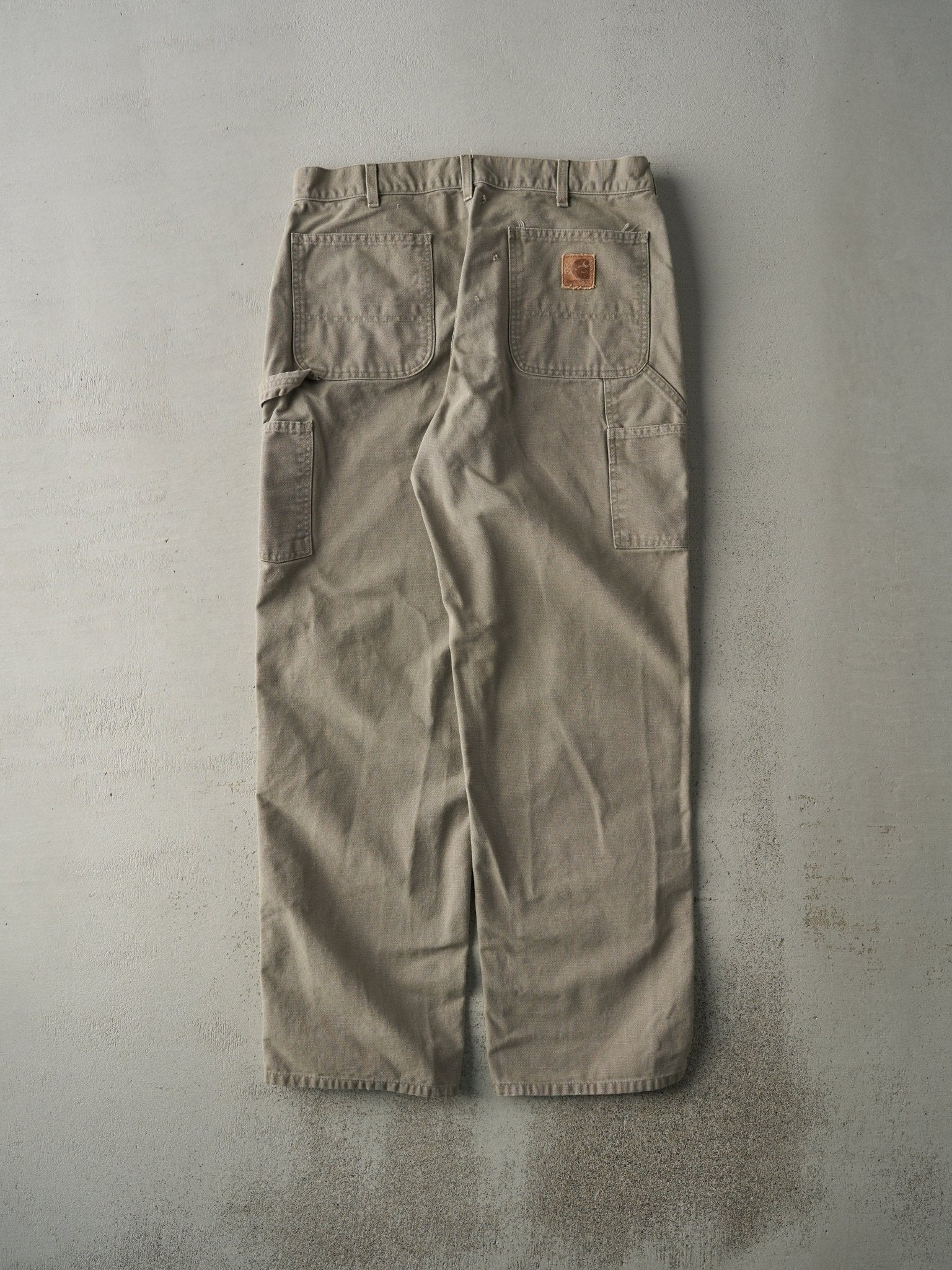 Vintage Y2K Beige Carhartt Carpenter Pants (34x32)