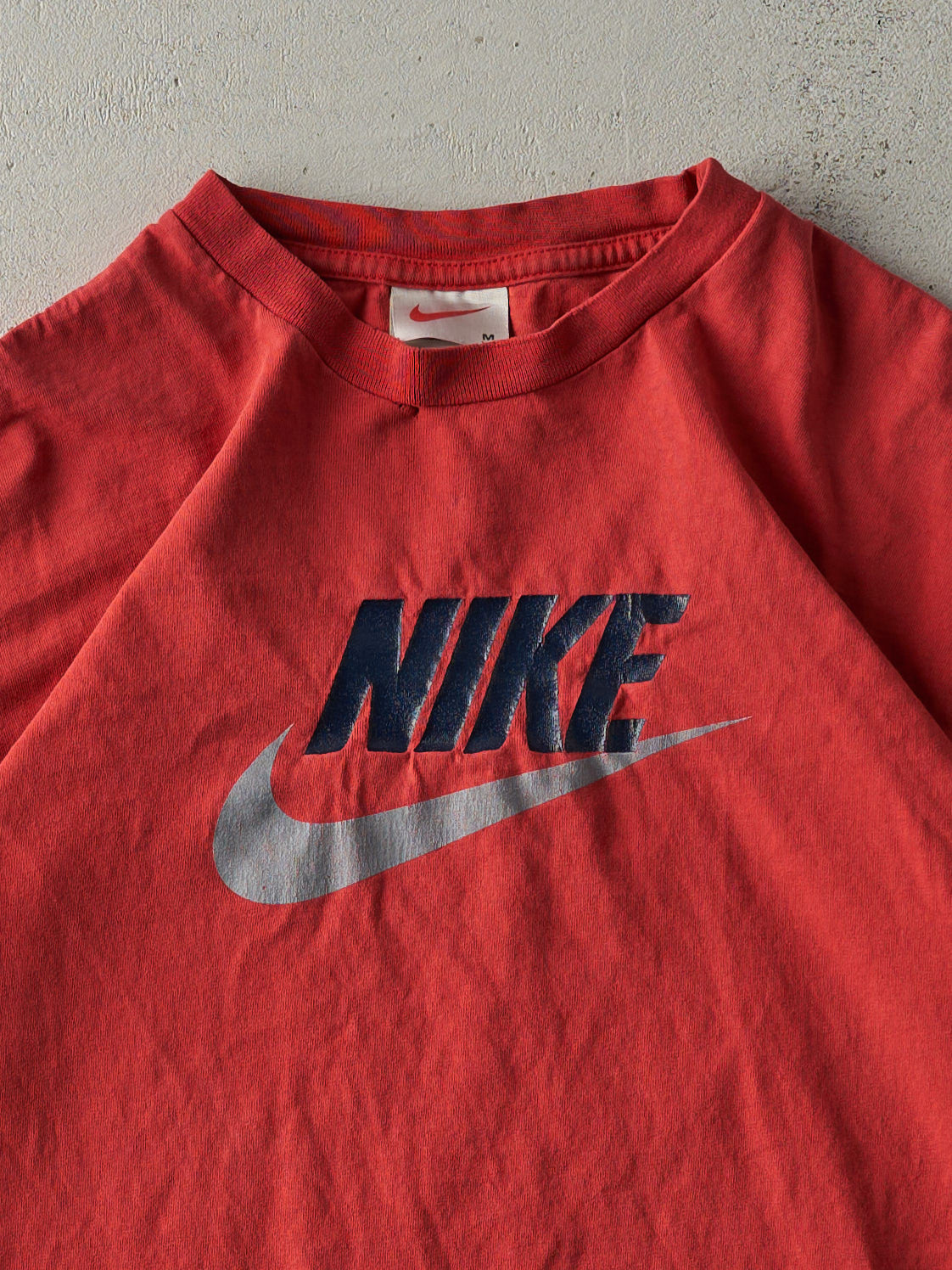 Vintage 90s Red Nike Logo Tee (M)