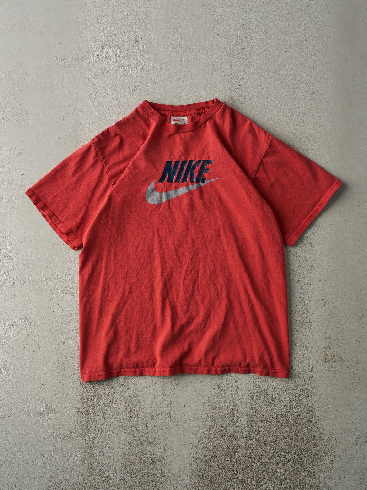 Vintage 90s Red Nike Logo Tee (M)