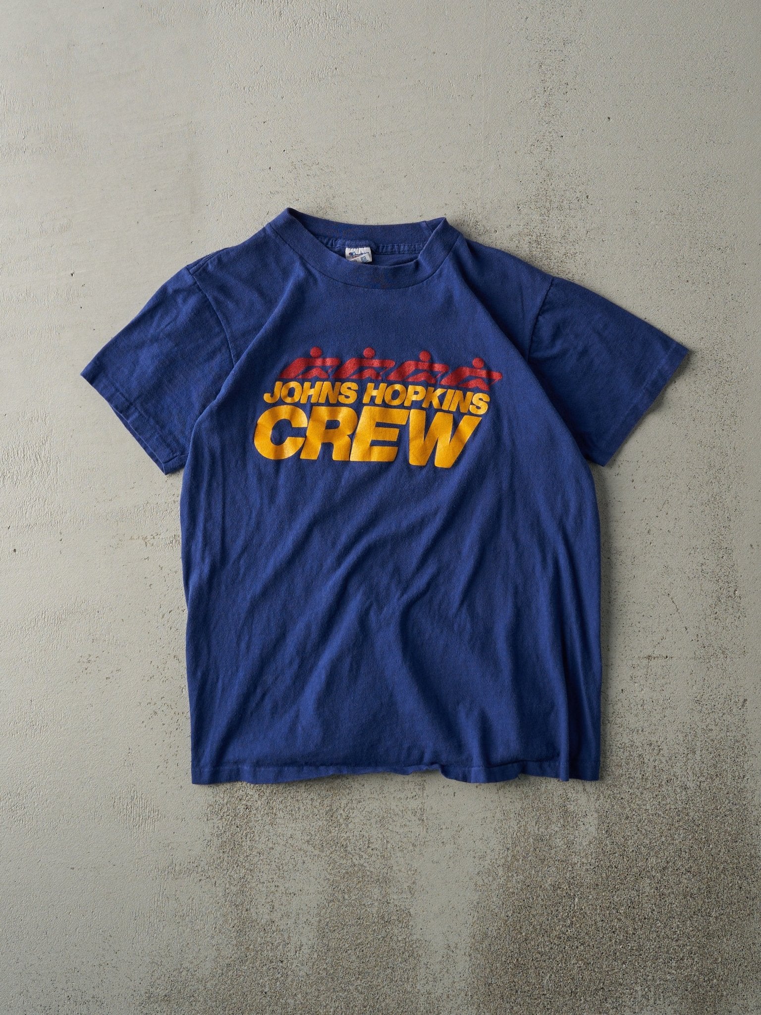 Vintage 80s Royal Blue Johns Hopkins Rowing Crew Single Stitch Tee (S)