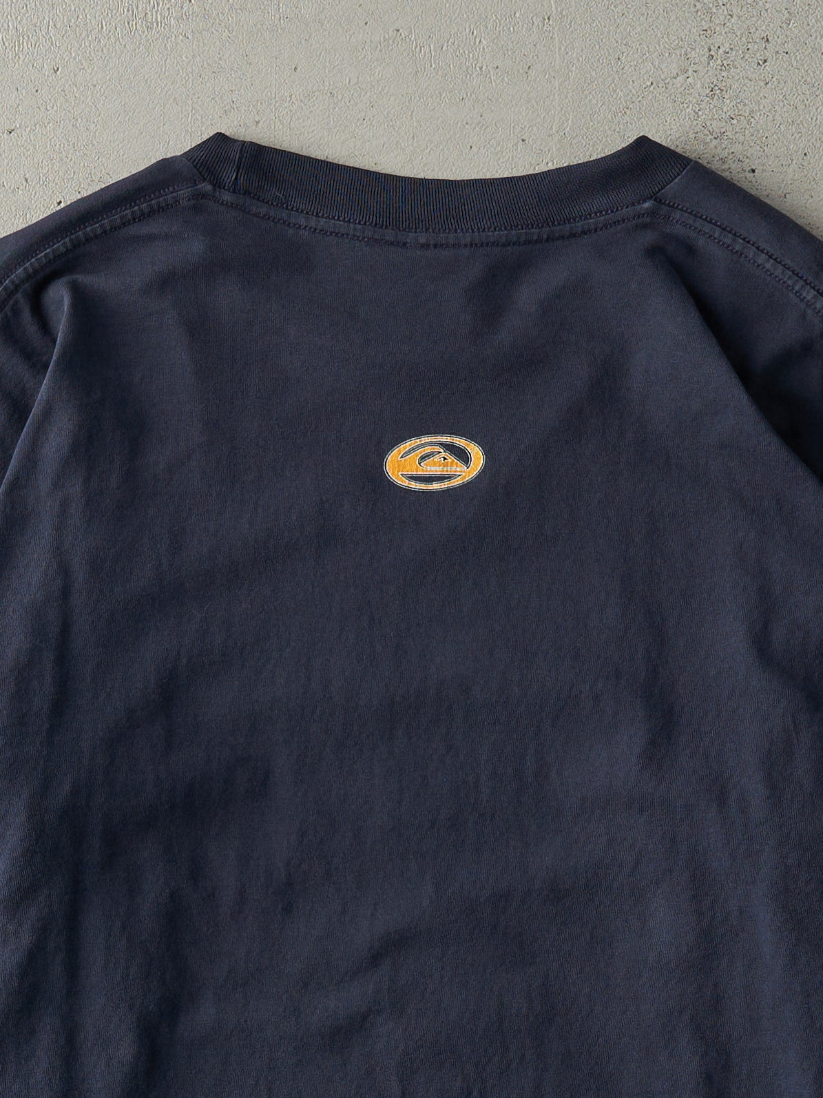 Vintage Y2K Navy Blue Quiksilver Logo Long Sleeve (M/L)