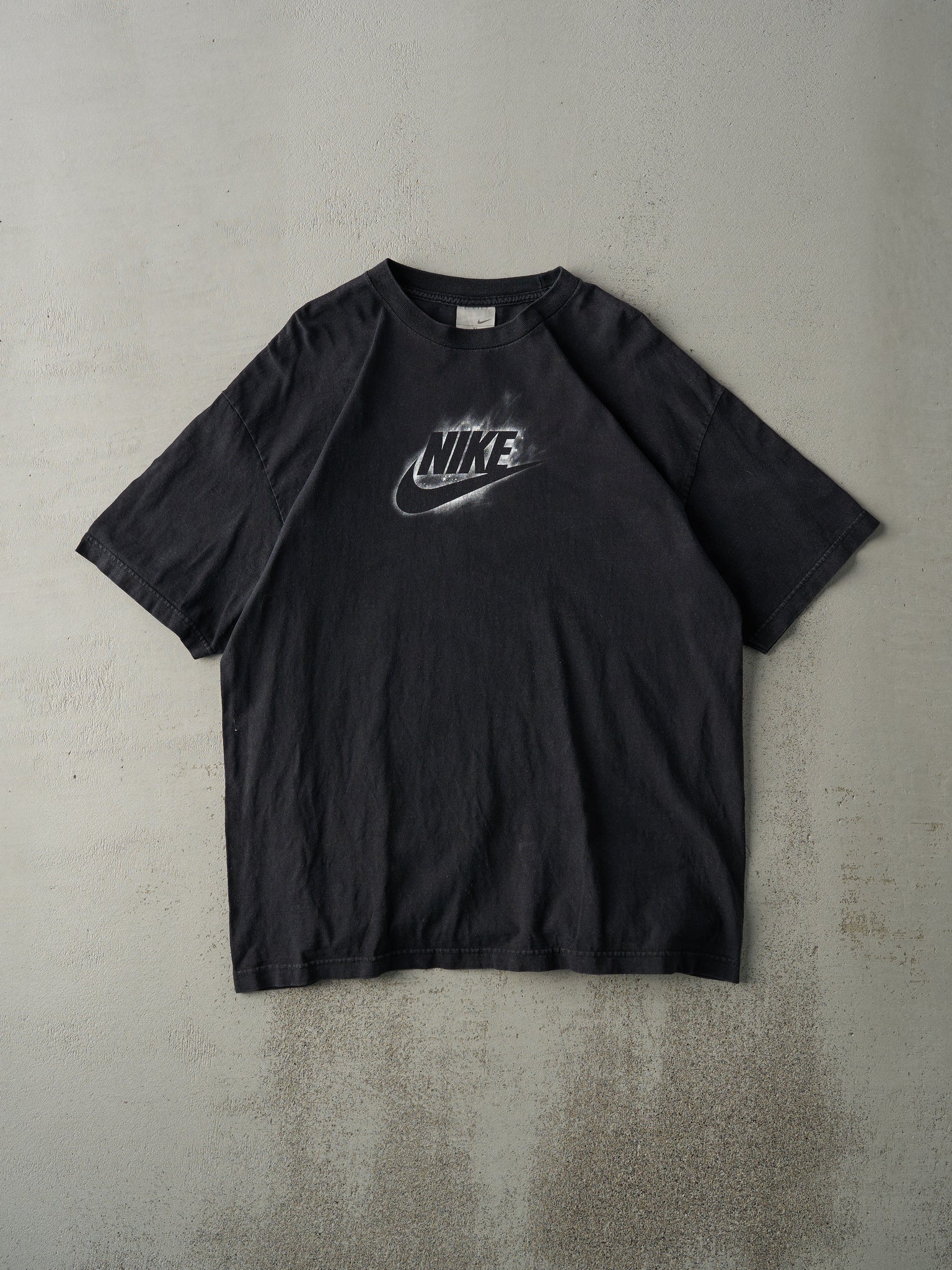 Vintage Y2K Black Nike Flame Logo "Go Like Hell" Tee (M/L)