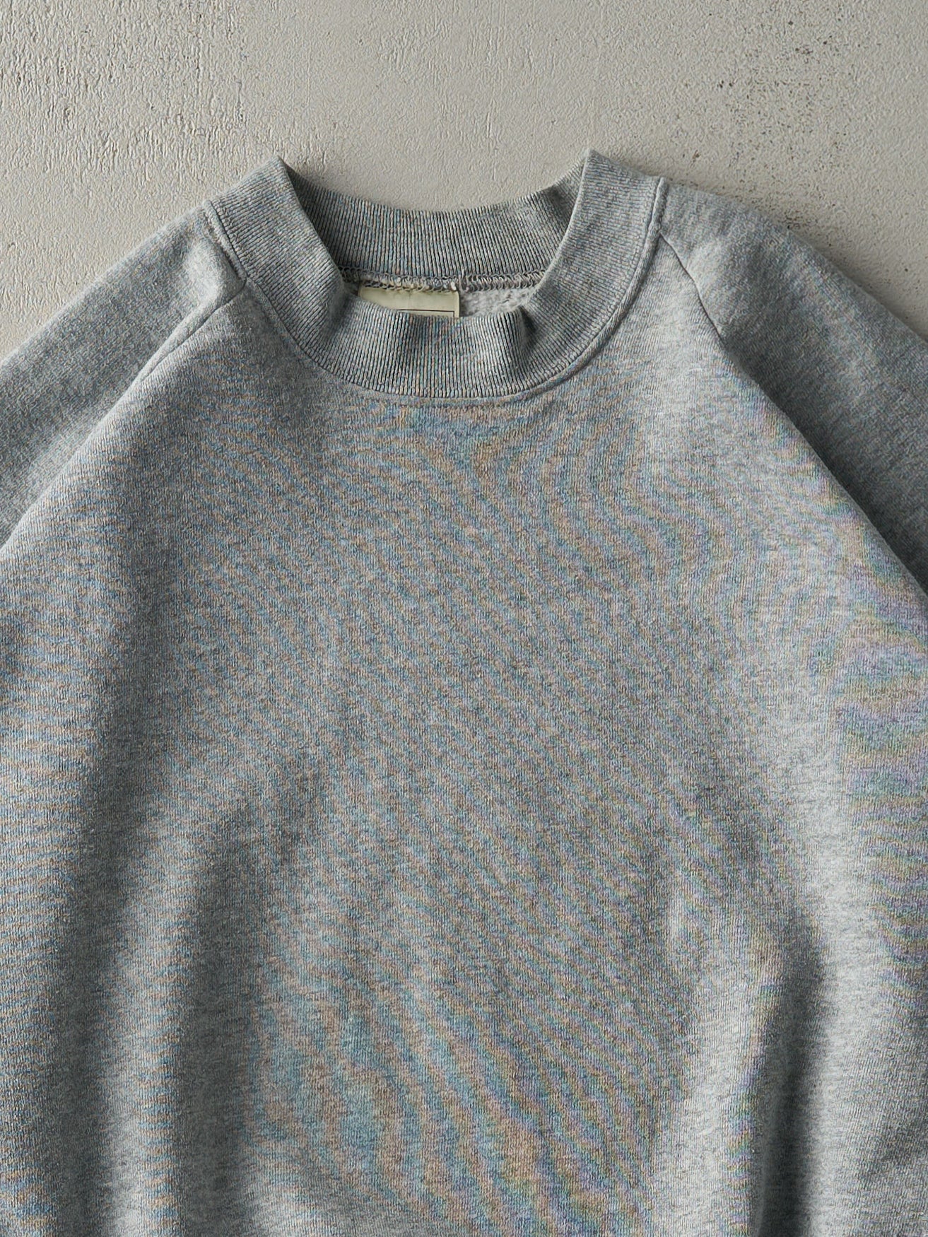 Vintage 80s Grey Blank Boxy Crewneck (XL)