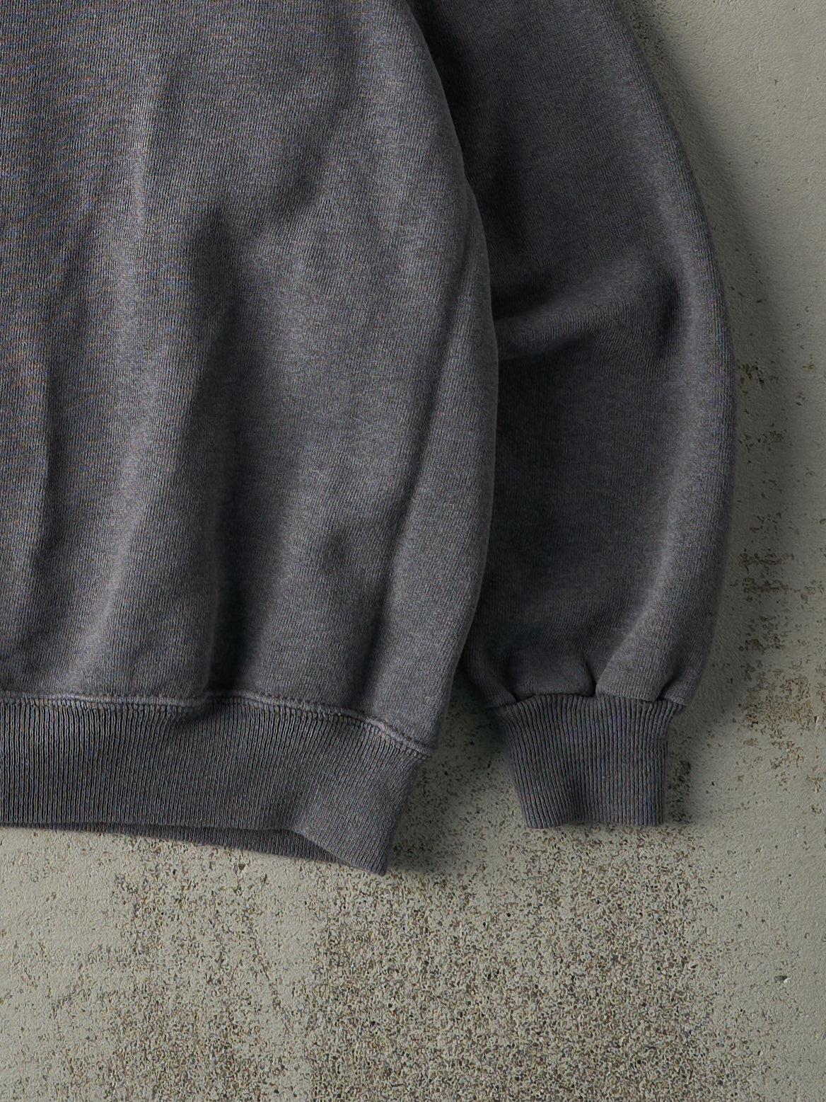 Vintage 80s Charcoal Grey Blank Boxy Crewneck (L)