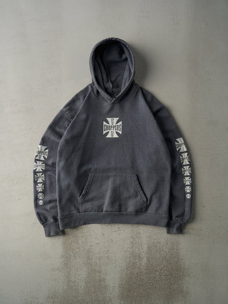 Vintage 90s Charcoal Grey West Coast Choppers Hoodie (L