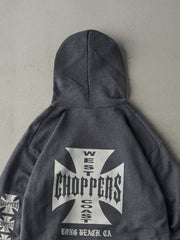 Vintage 90s Charcoal Grey West Coast Choppers Hoodie (L)