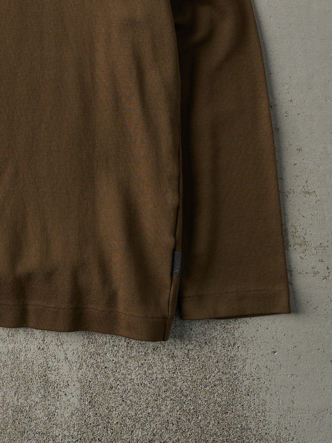 Vintage Y2K Brown Hugo Boss Blank Long Sleeve (M)