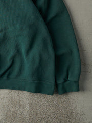 Vintage 90s Forest Green Tonal Embroidered Nike Swoosh Boxy Crewneck (L)