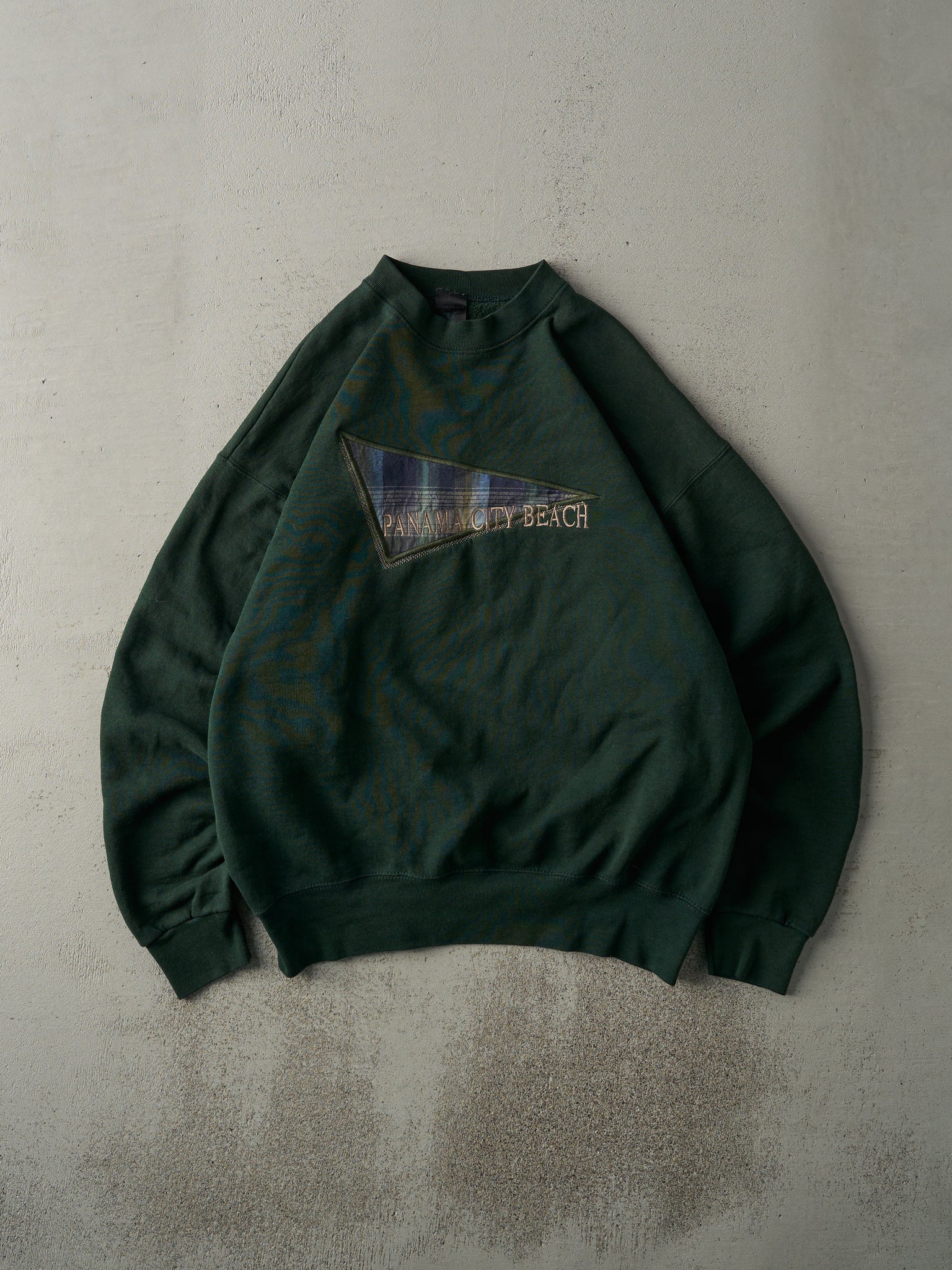 Vintage 90s Green Panama City Beach Crewneck (L)