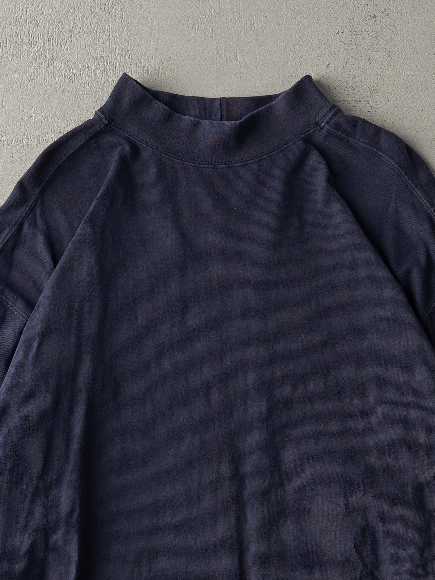 Vintage Y2K Navy Blue Mock Neck Carhartt Long Sleeve (L)