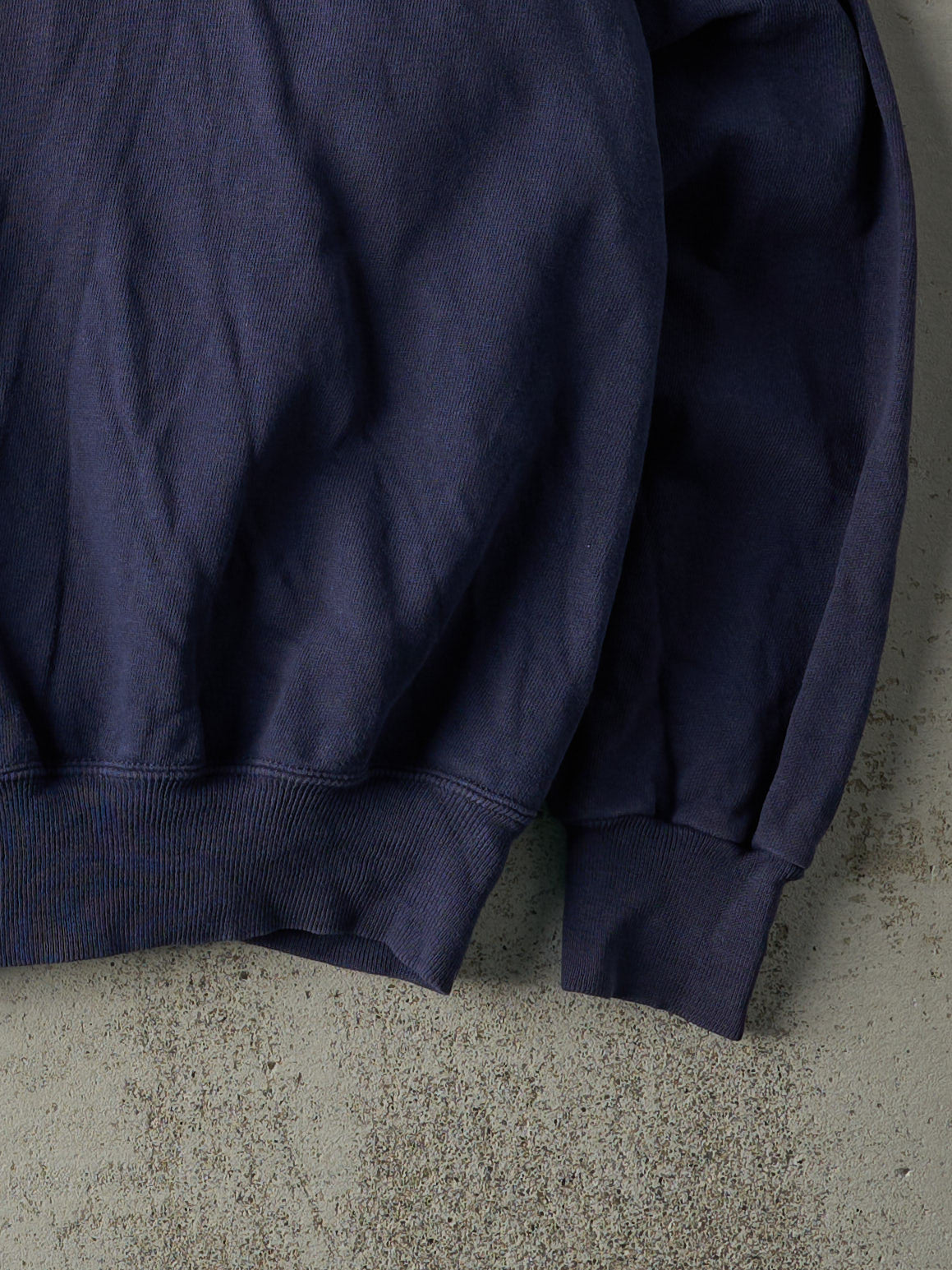 Vintage 90s Navy Blue Embroidered Logo Crewneck (L/XL)