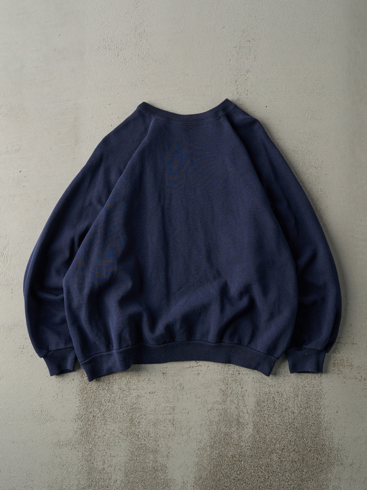 Vintage 80s Navy Blue Blank Crewneck (L)