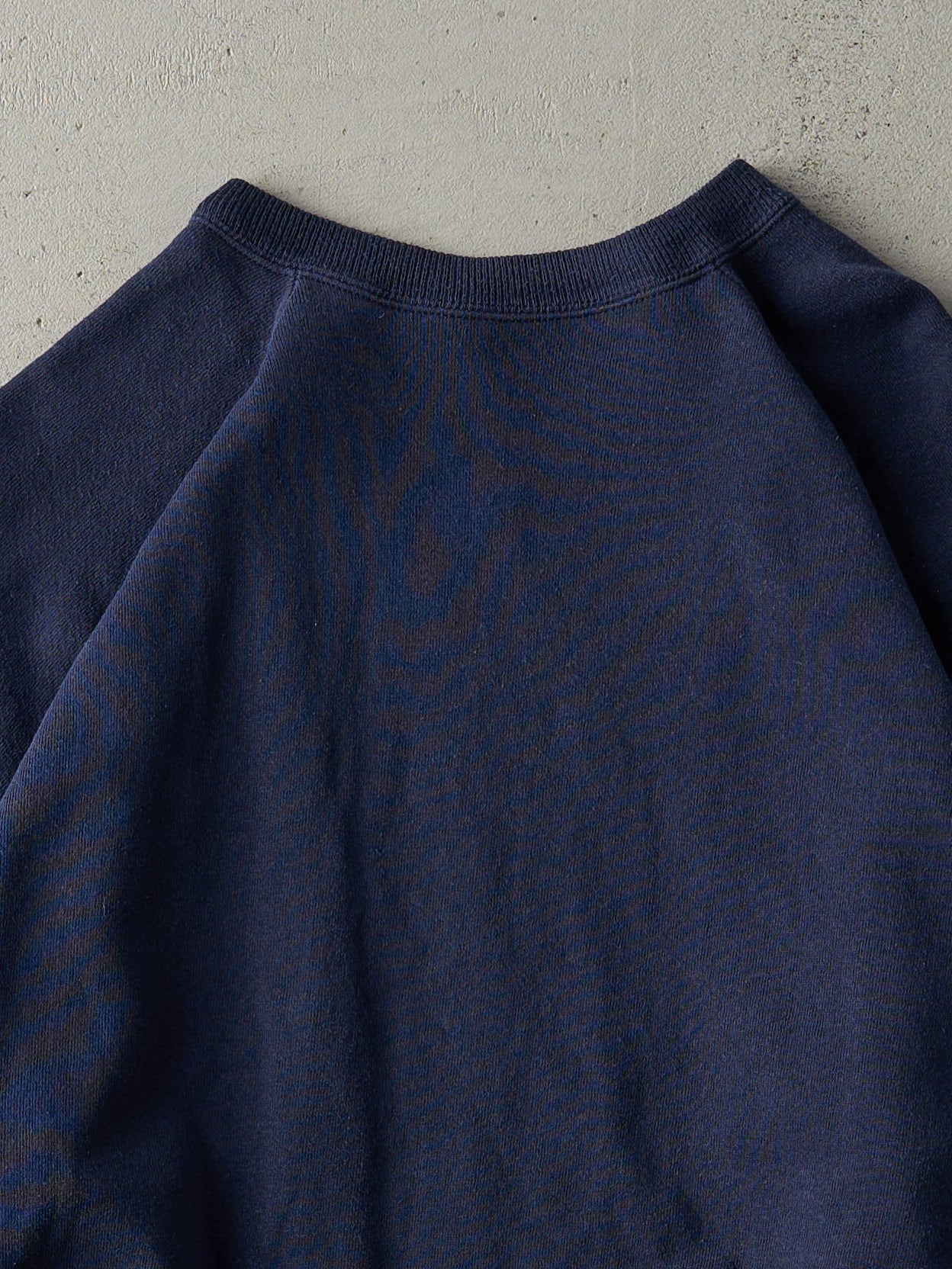 Vintage 80s Navy Blue Blank Crewneck (L)