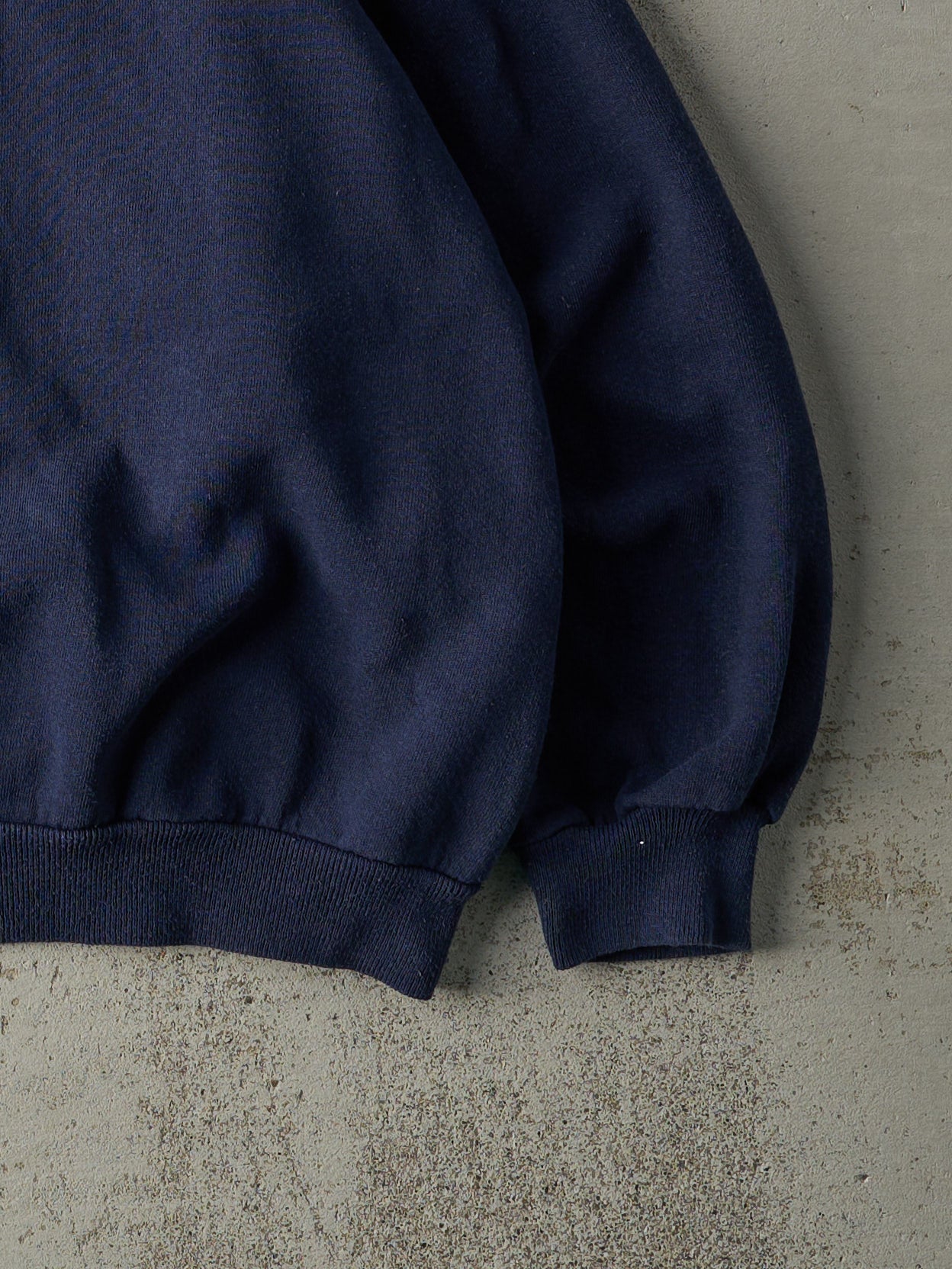Vintage 80s Navy Blue Blank Crewneck (L)