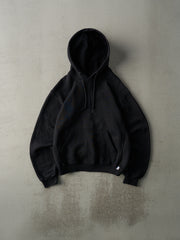 Vintage Y2K Black Blank Russell Athletic Hoodie (M)