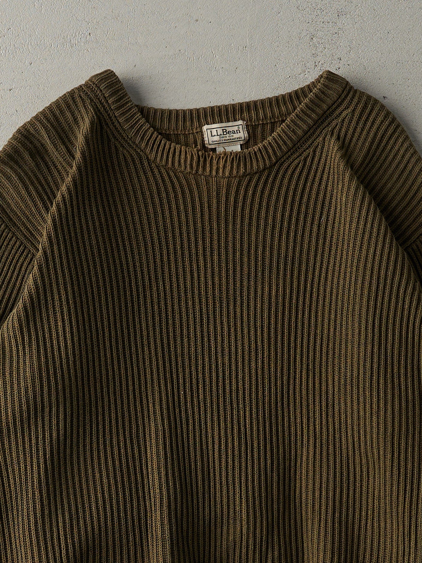 Vintage 90s Green LL Bean Knit Pullover (M/L)