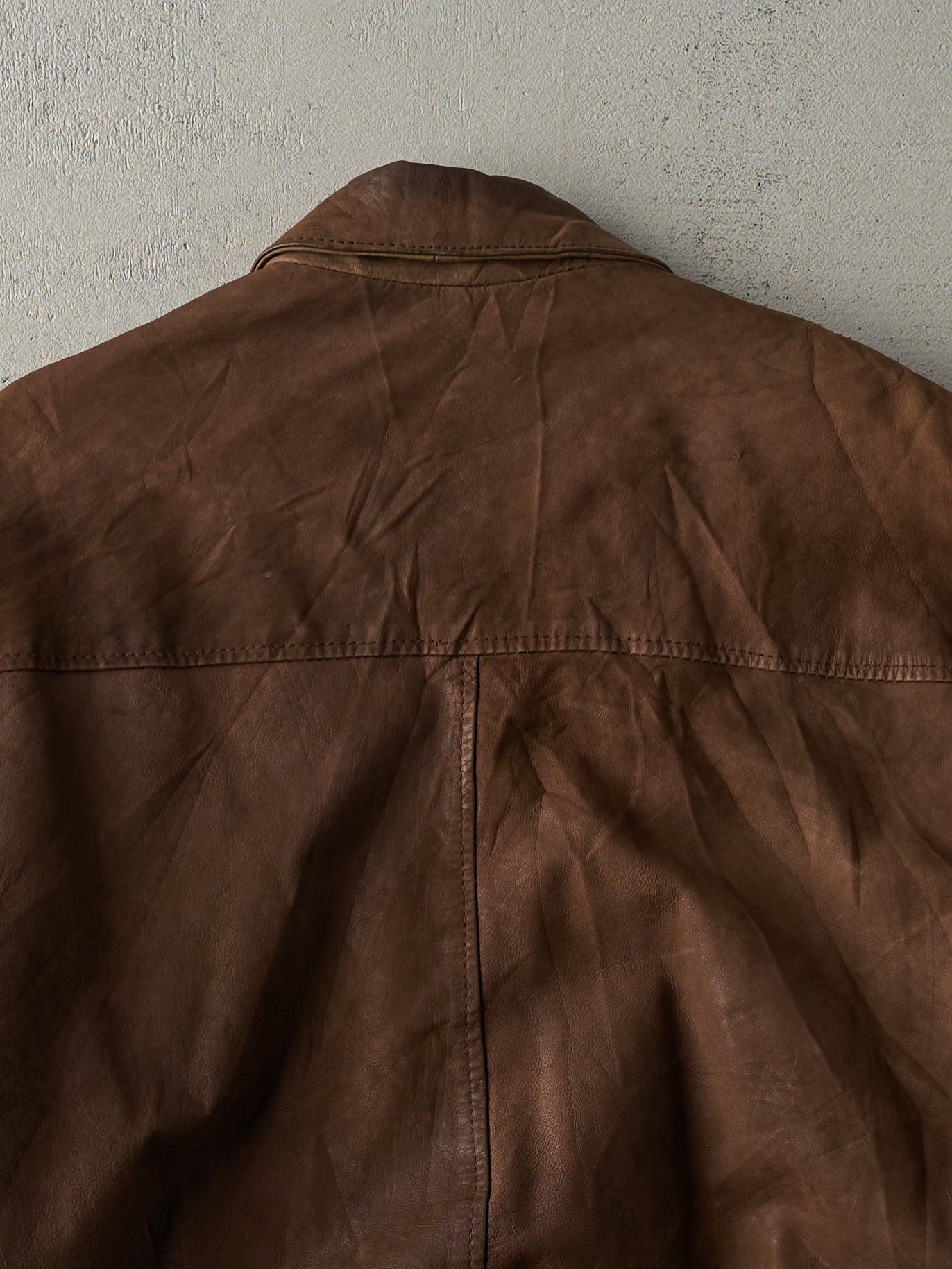 Vintage 80s Brown First Soft Leather Jacket (M)