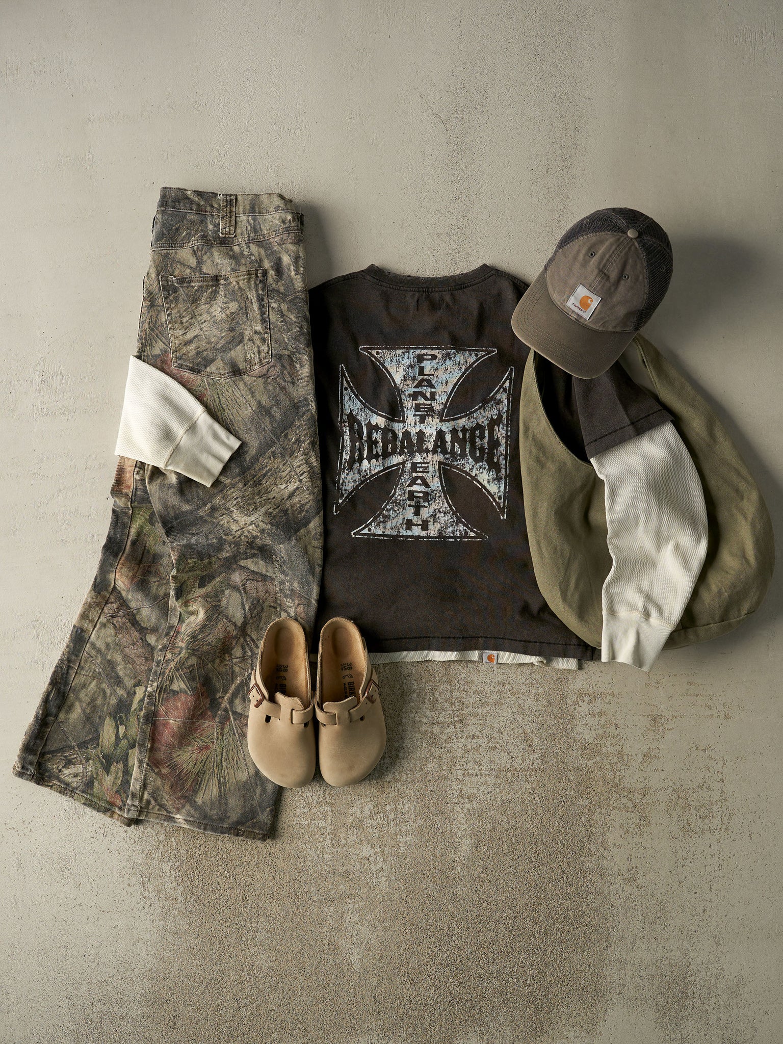 Vintage 90s Camo Mossy Oak Pants (36x31)