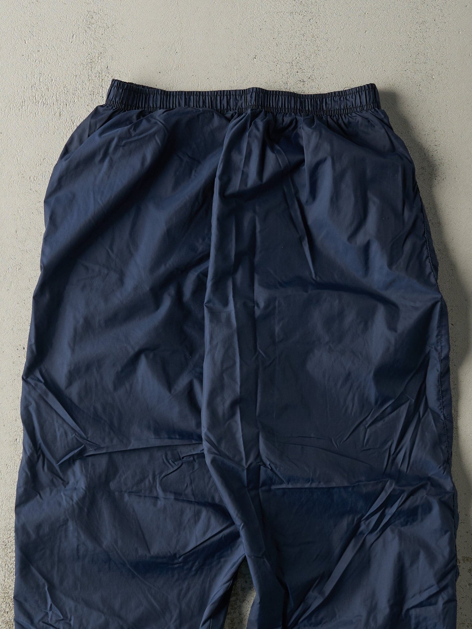 Vintage Y2K Navy Blue Nike Windbreaker Pants (26x29)