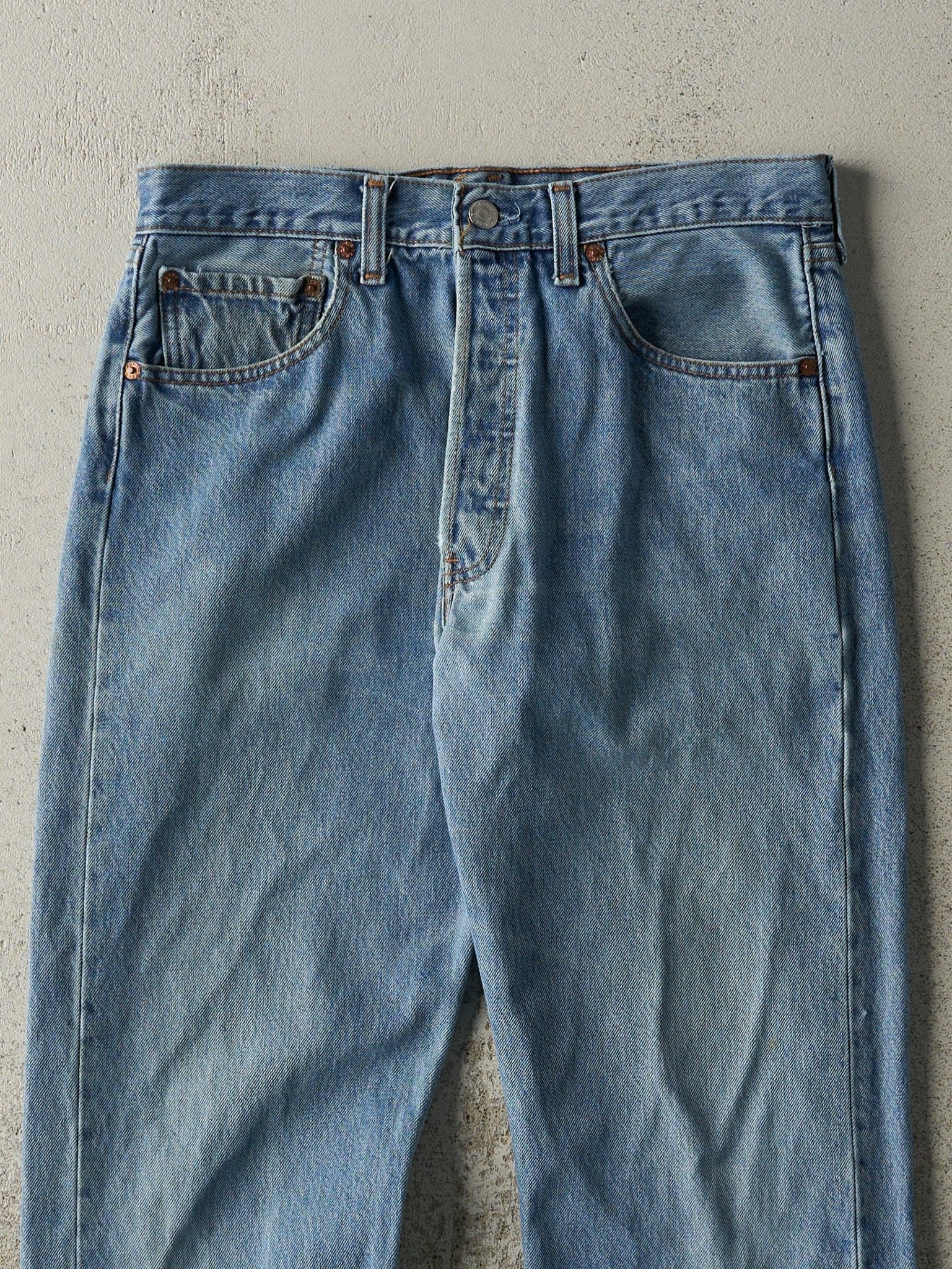 Vintage 80s Light Wash Levi's 501 Jeans (31x32)