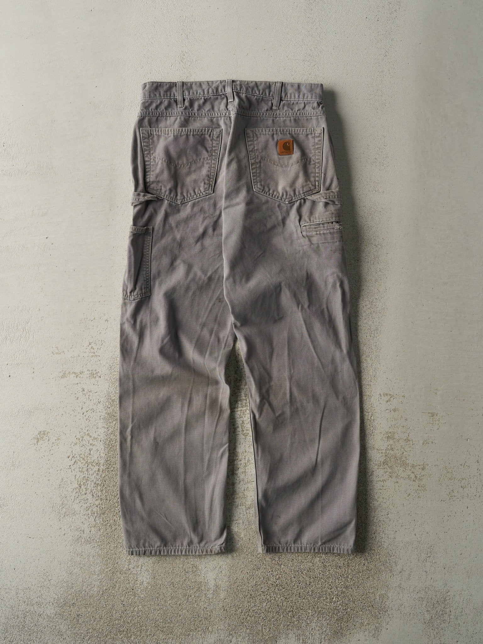 Vintage Y2K Grey Carhartt Lightweight Carpenter Pants (31x30.5)