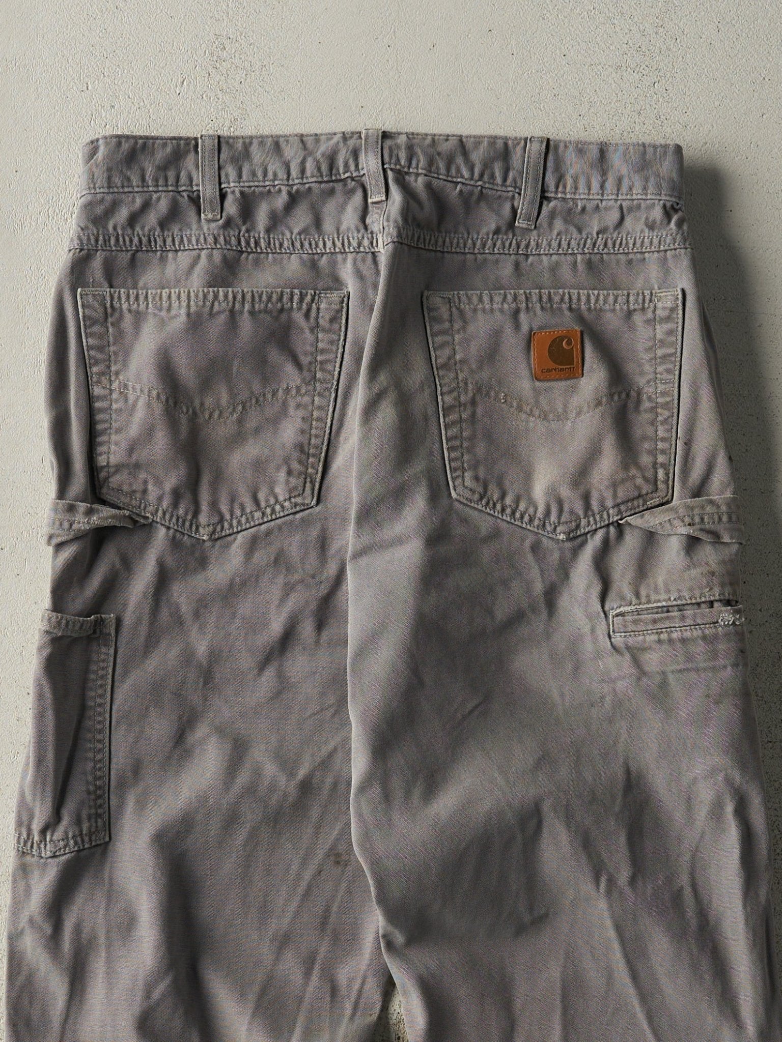 Vintage Y2K Grey Carhartt Lightweight Carpenter Pants (31x30.5)