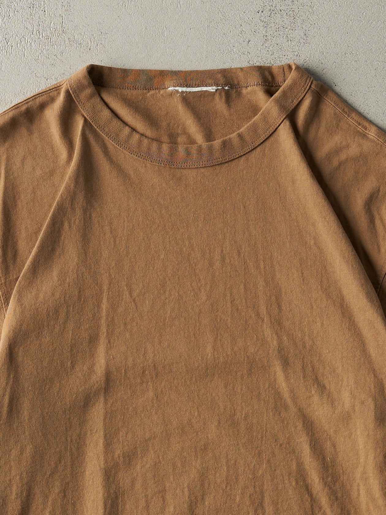 Vintage Y2K Beige Blank Tee (L/XL)