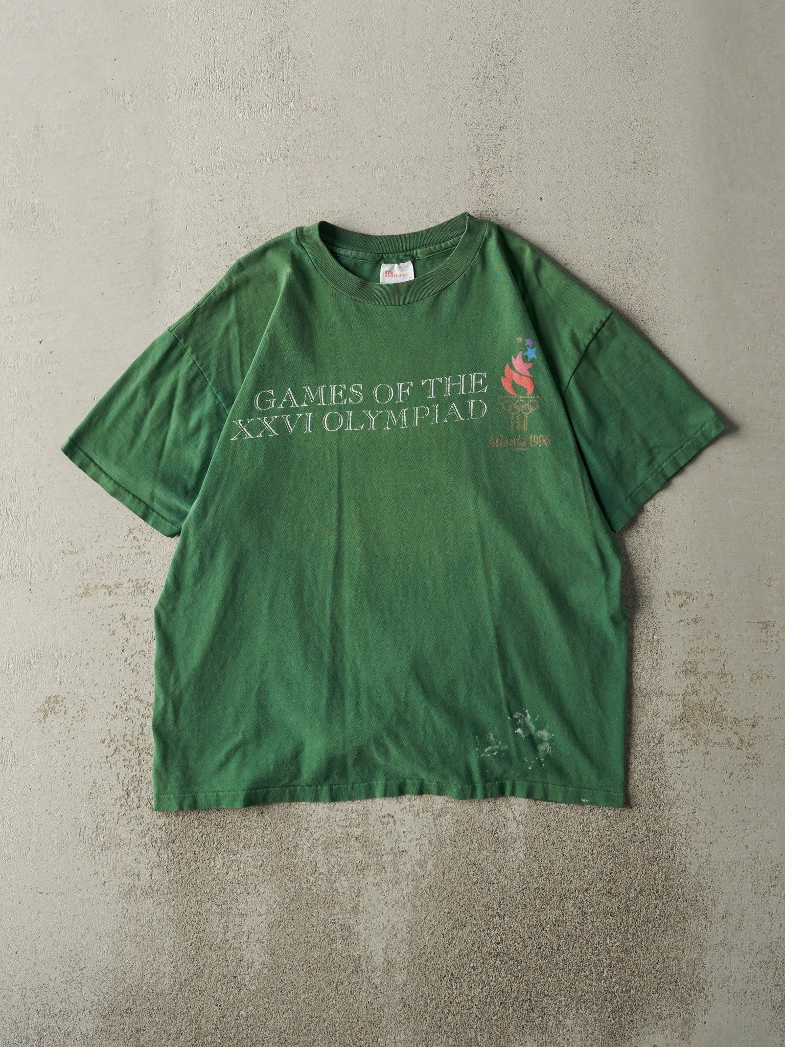 Vintage 96' Green Olympics Single Stitch Tee (L)