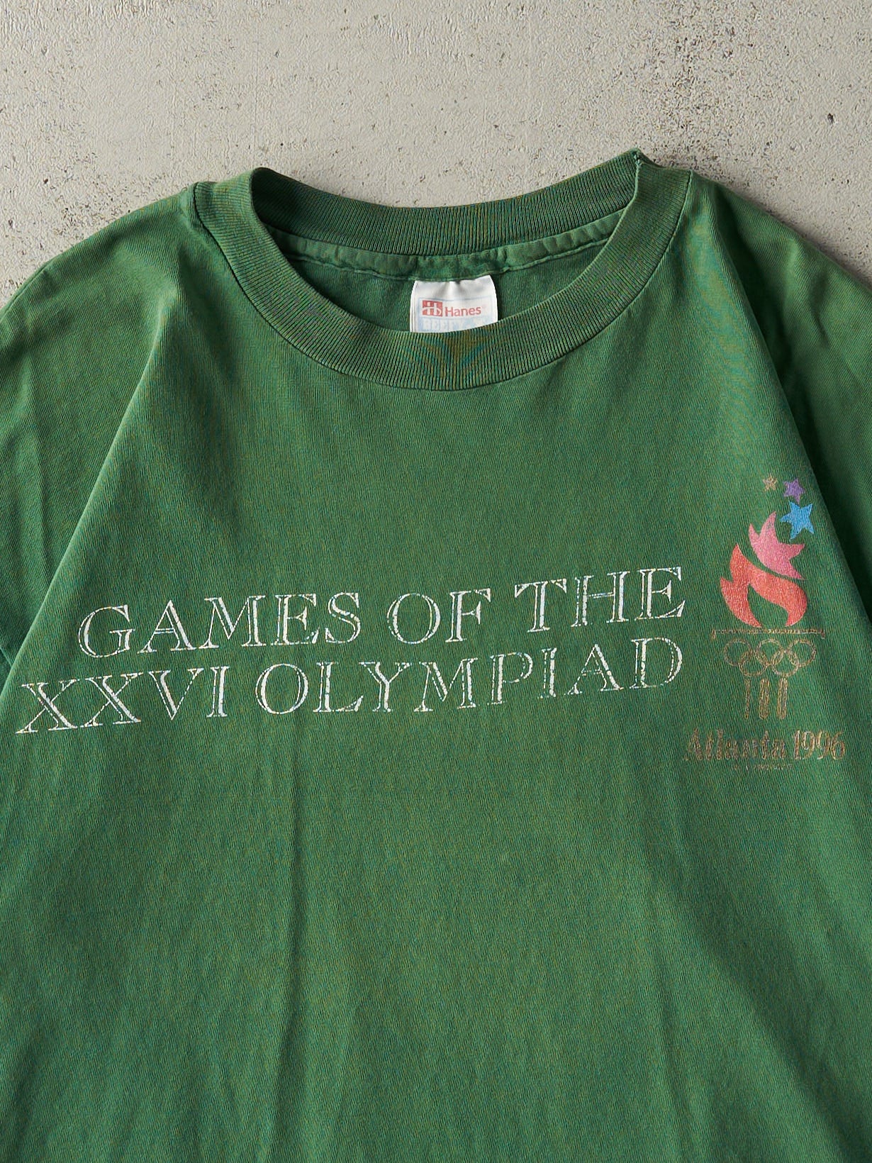 Vintage 96' Green Olympics Single Stitch Tee (L)