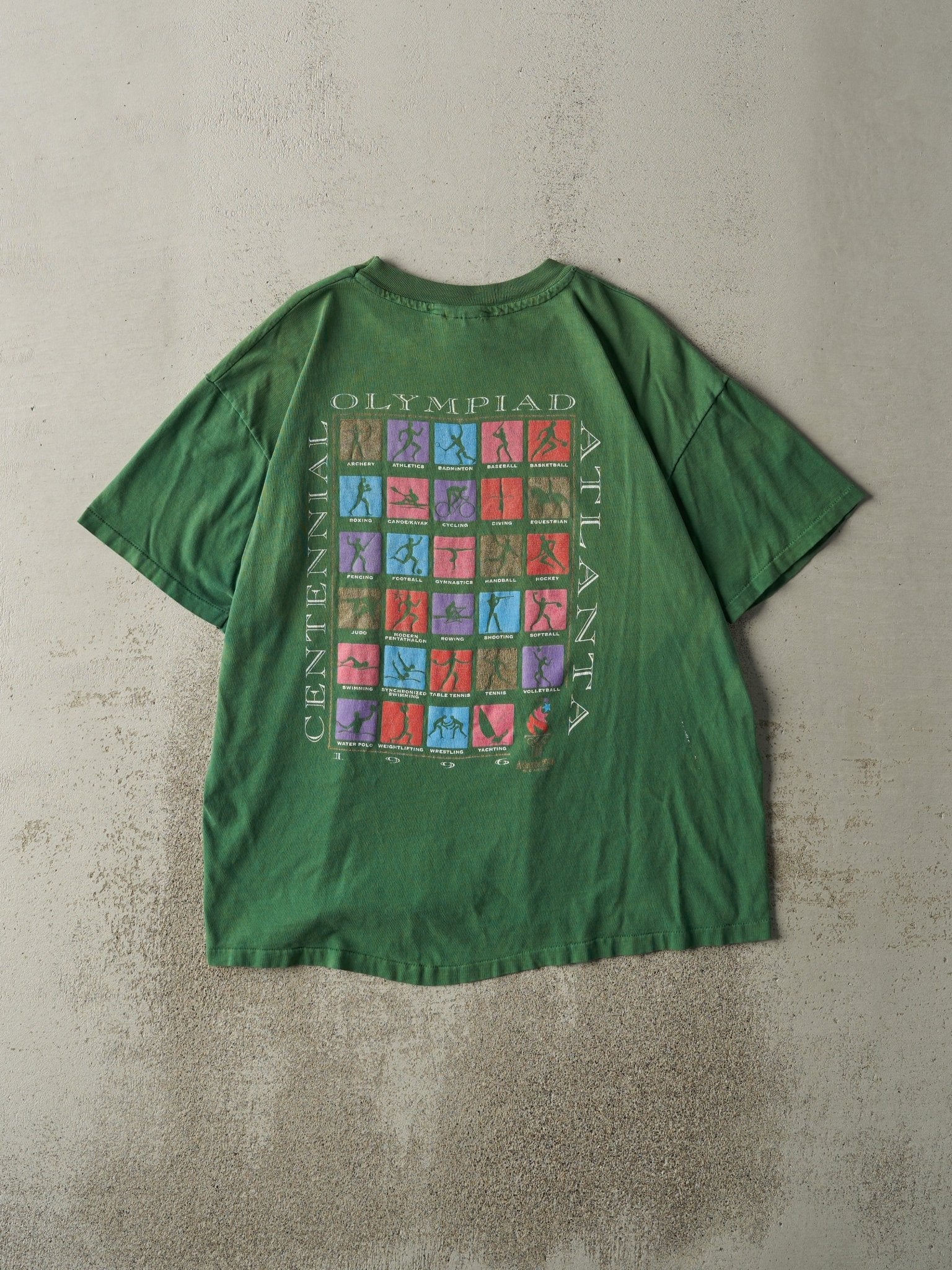 Vintage 96' Green Olympics Single Stitch Tee (L)
